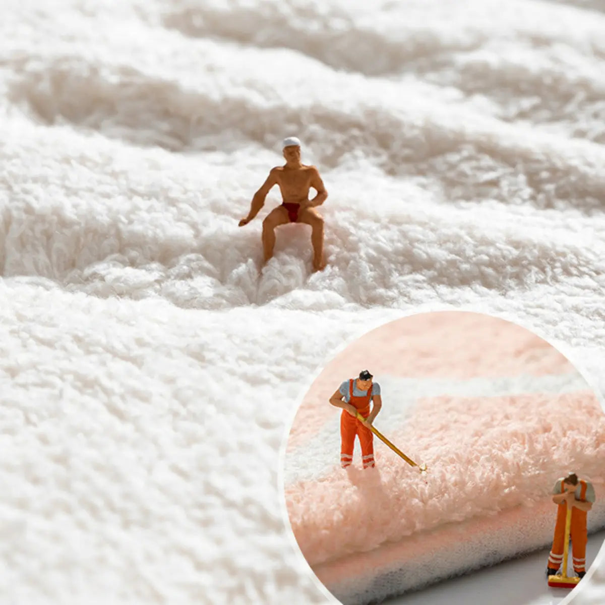 Cute Dog-Shaped Soft Imitation Wool Novelty Area Rug Image - 8