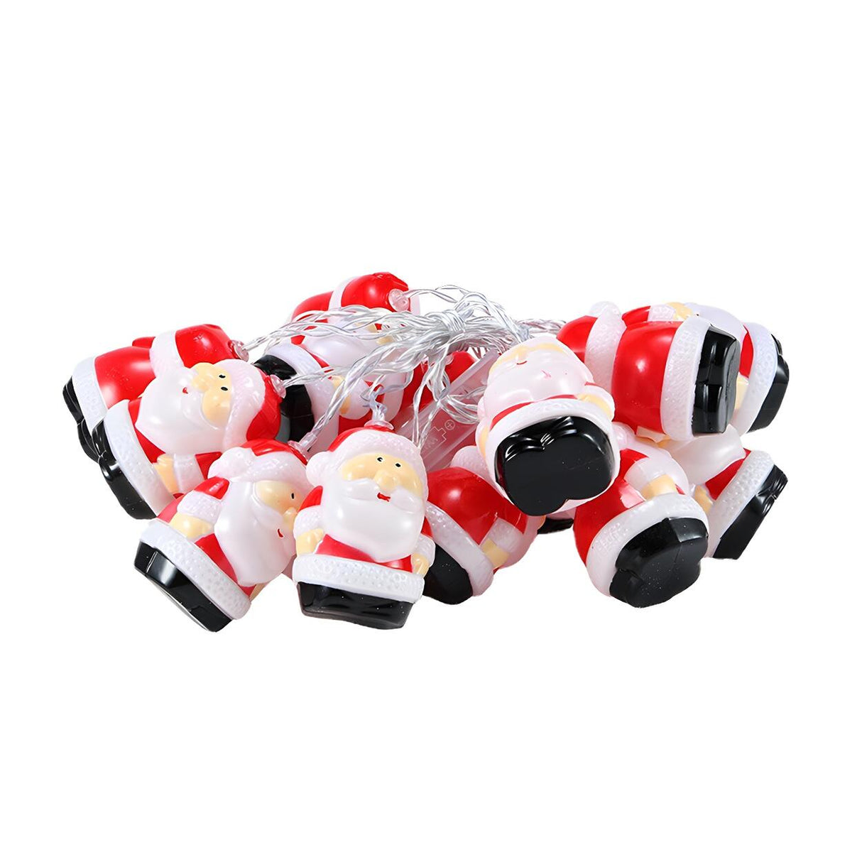 Cute Santa Claus Christmas Red LED String Lights Image - 5