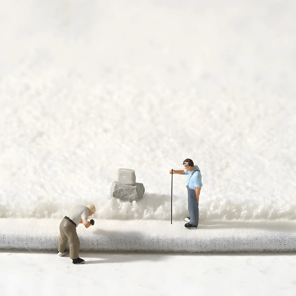 Cute White Round Lambswool Panda Pattern Area Rug Image - 4