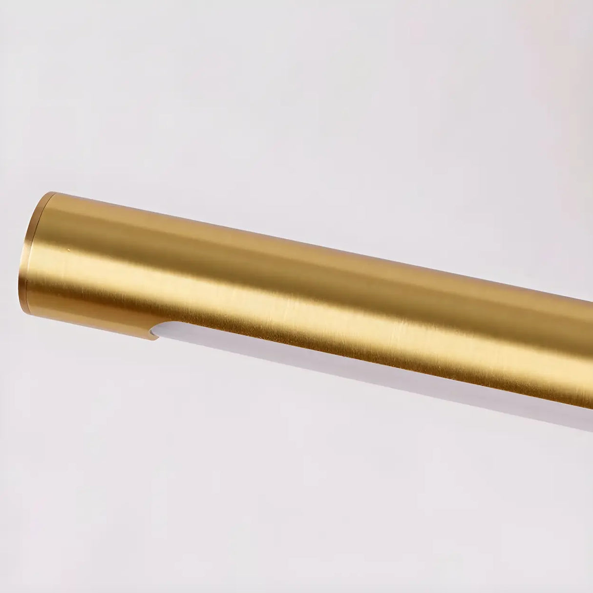 Cylinder Modern Gold Metal Mirror LED Vanity Light Image - 12