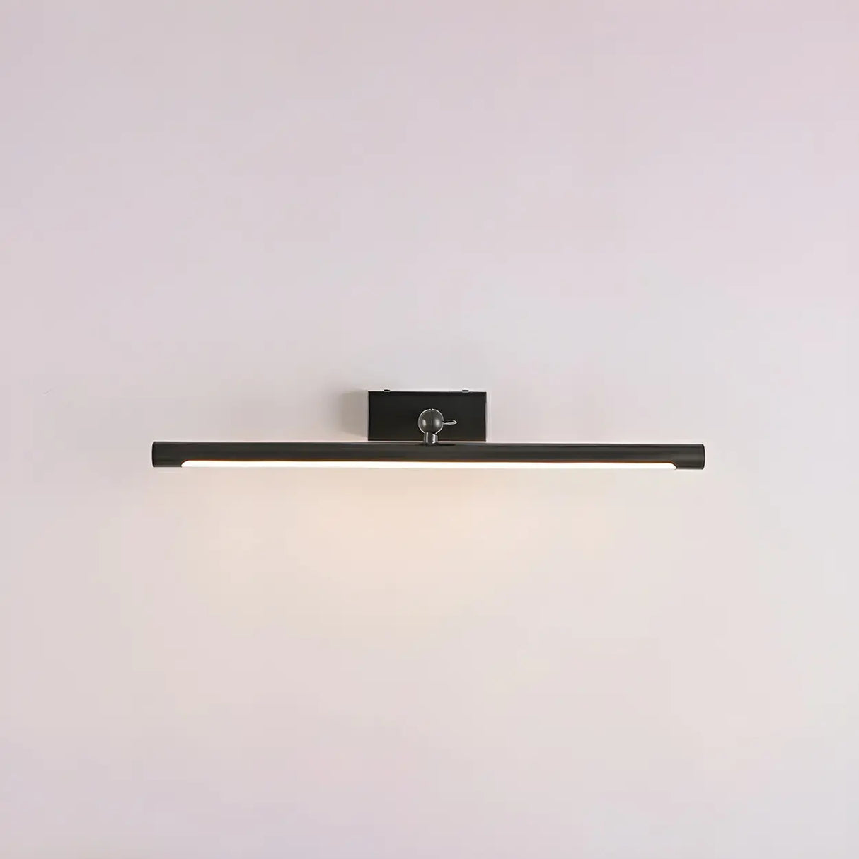 Cylinder Modern Gold Metal Mirror LED Vanity Light Image - 9