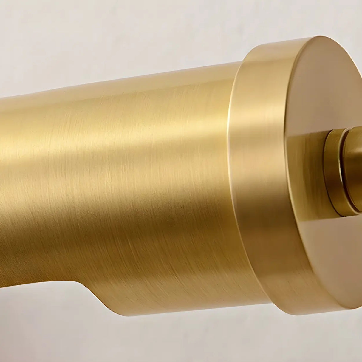 Cylinder Modern Gold Metal Wall Mounted Vanity Light Image - 11