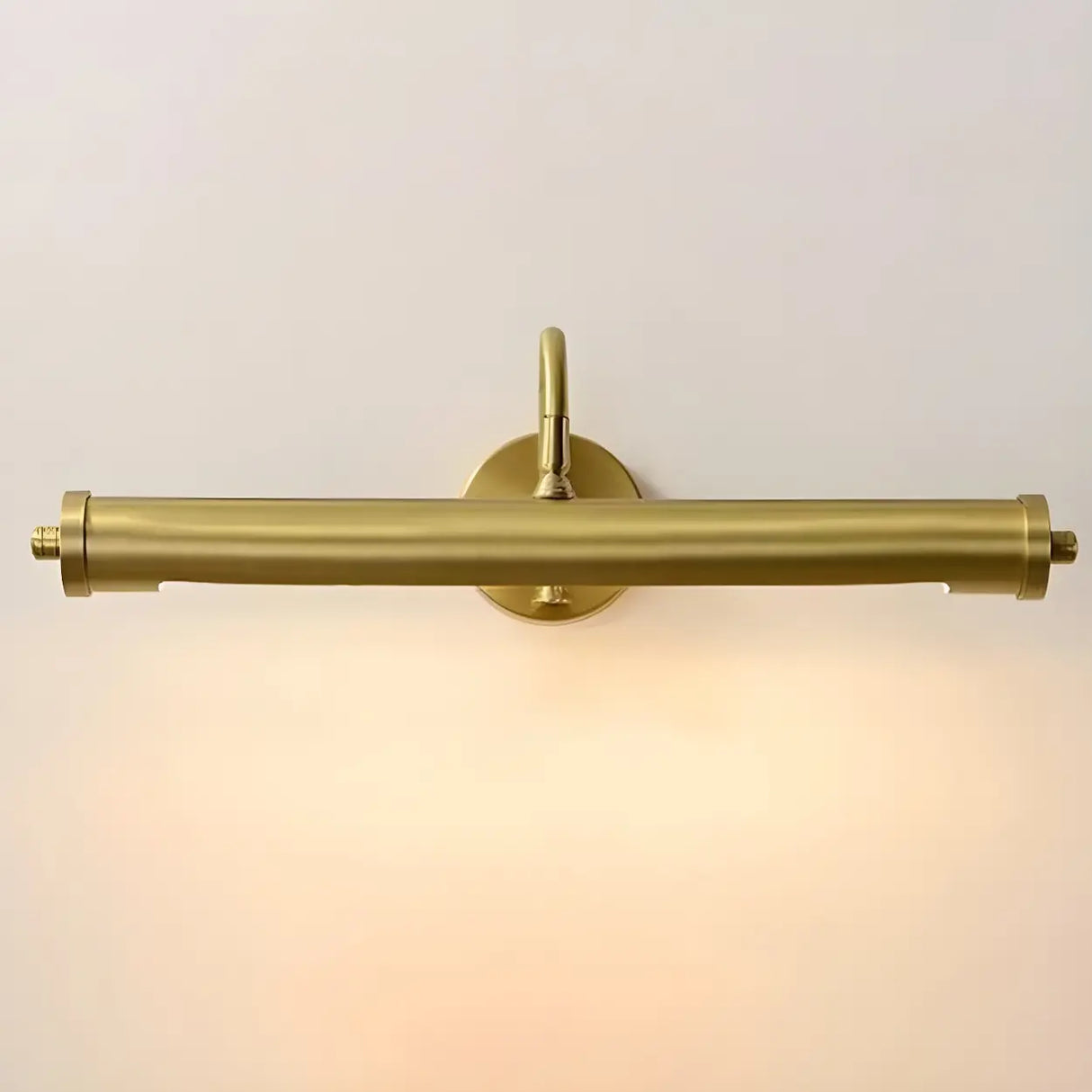 Cylinder Modern Gold Metal Wall Mounted Vanity Light Image - 9