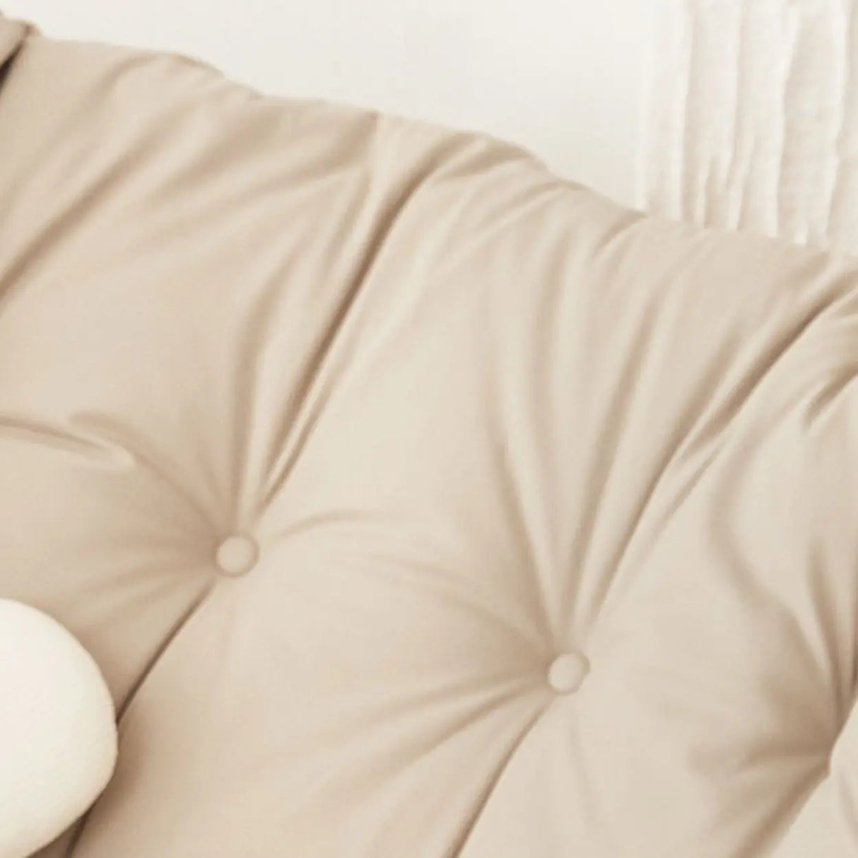 Dark Blue Waterproof Upholstered Tufted Rocking Chair Image - 8