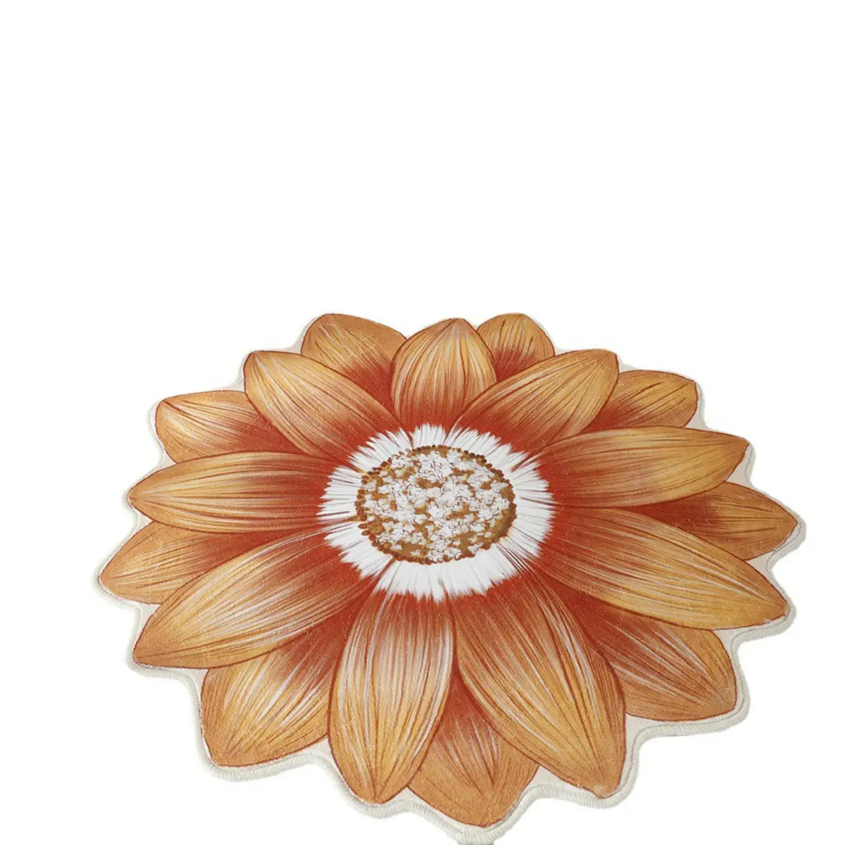 Decorative Blue Floral-Shaped Anti-Slip Area Rug Image - 10