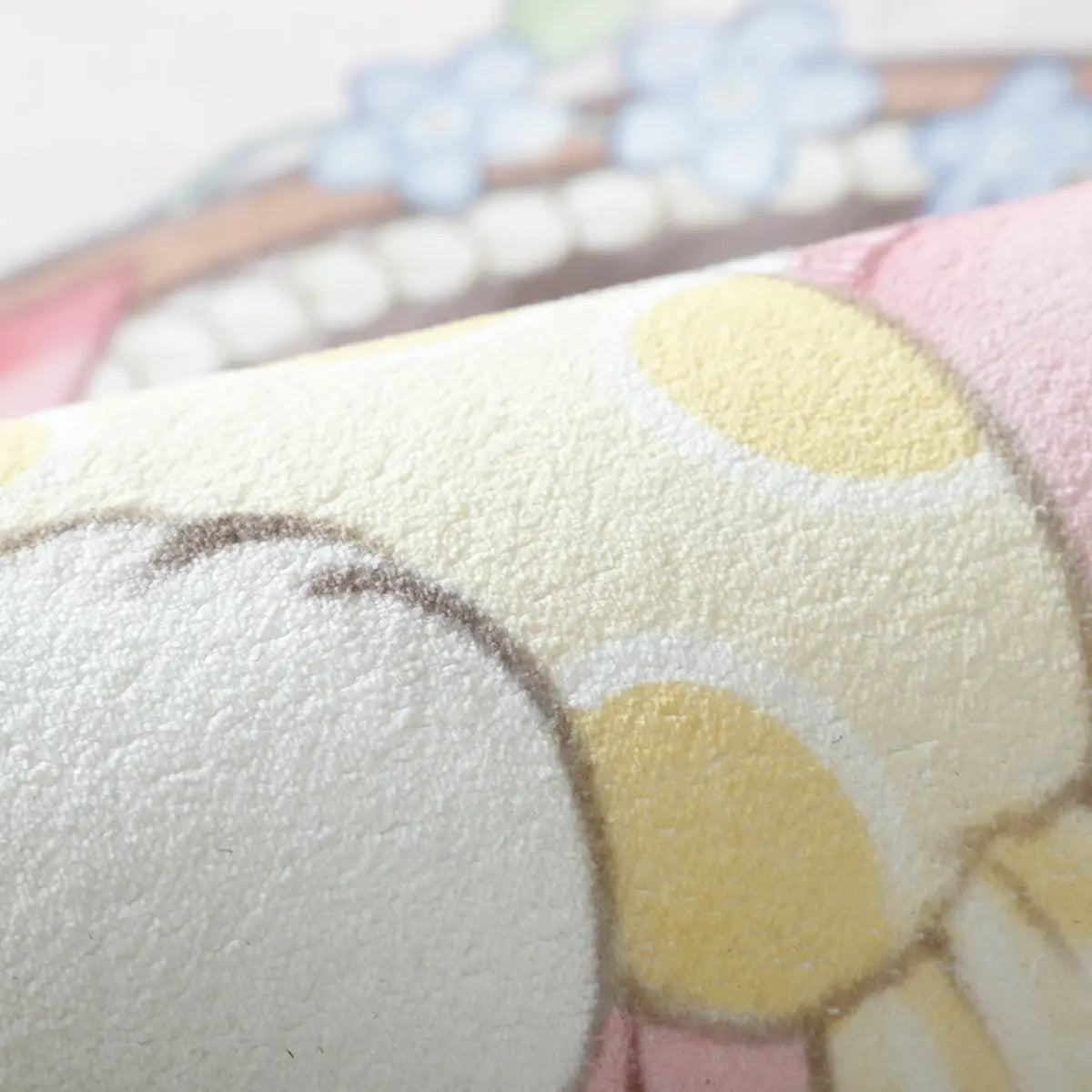 Decorative Blue Floral-Shaped Anti-Slip Area Rug Image - 12