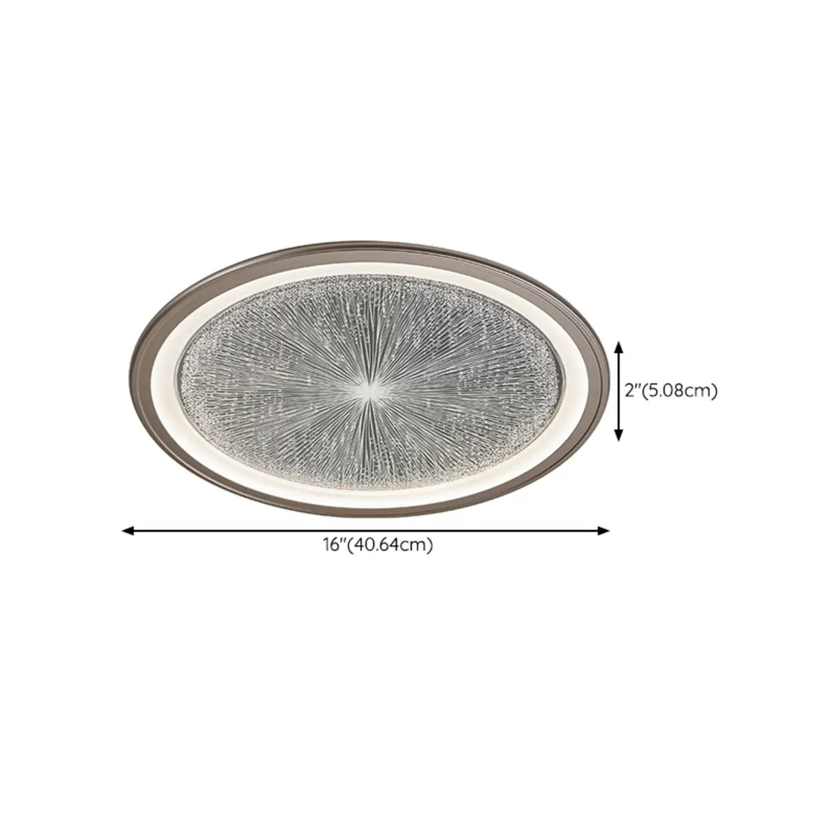 Dining Room Metal LED Circle Flush Mount Ceiling Light