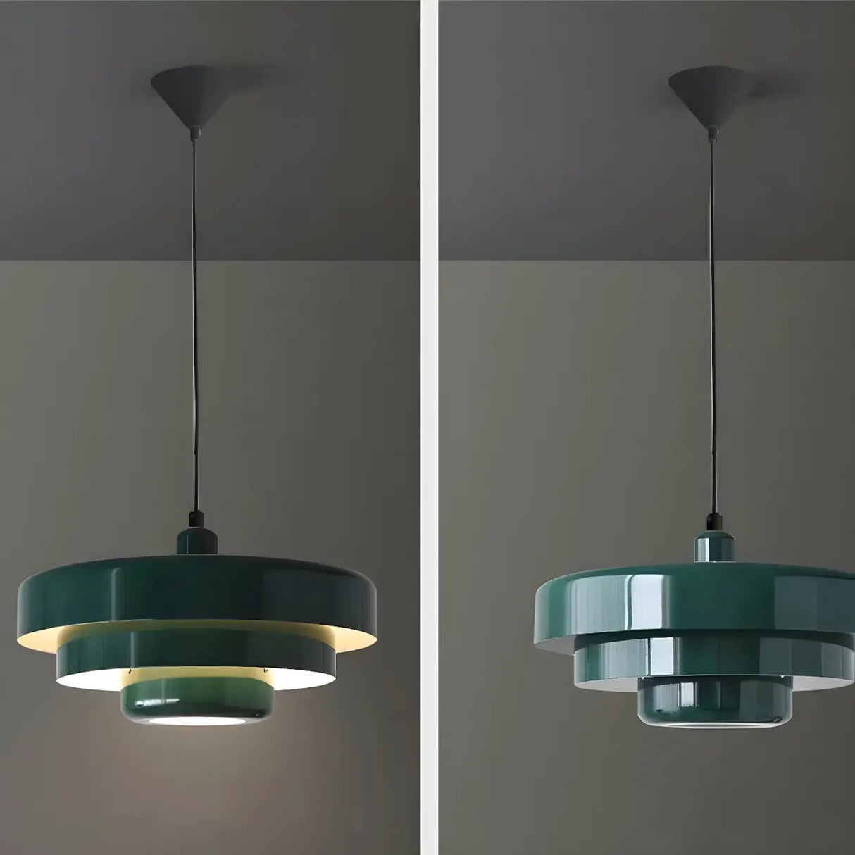 Dining Room Mini Aluminum Multi-Tier Pendant Light Image - 10