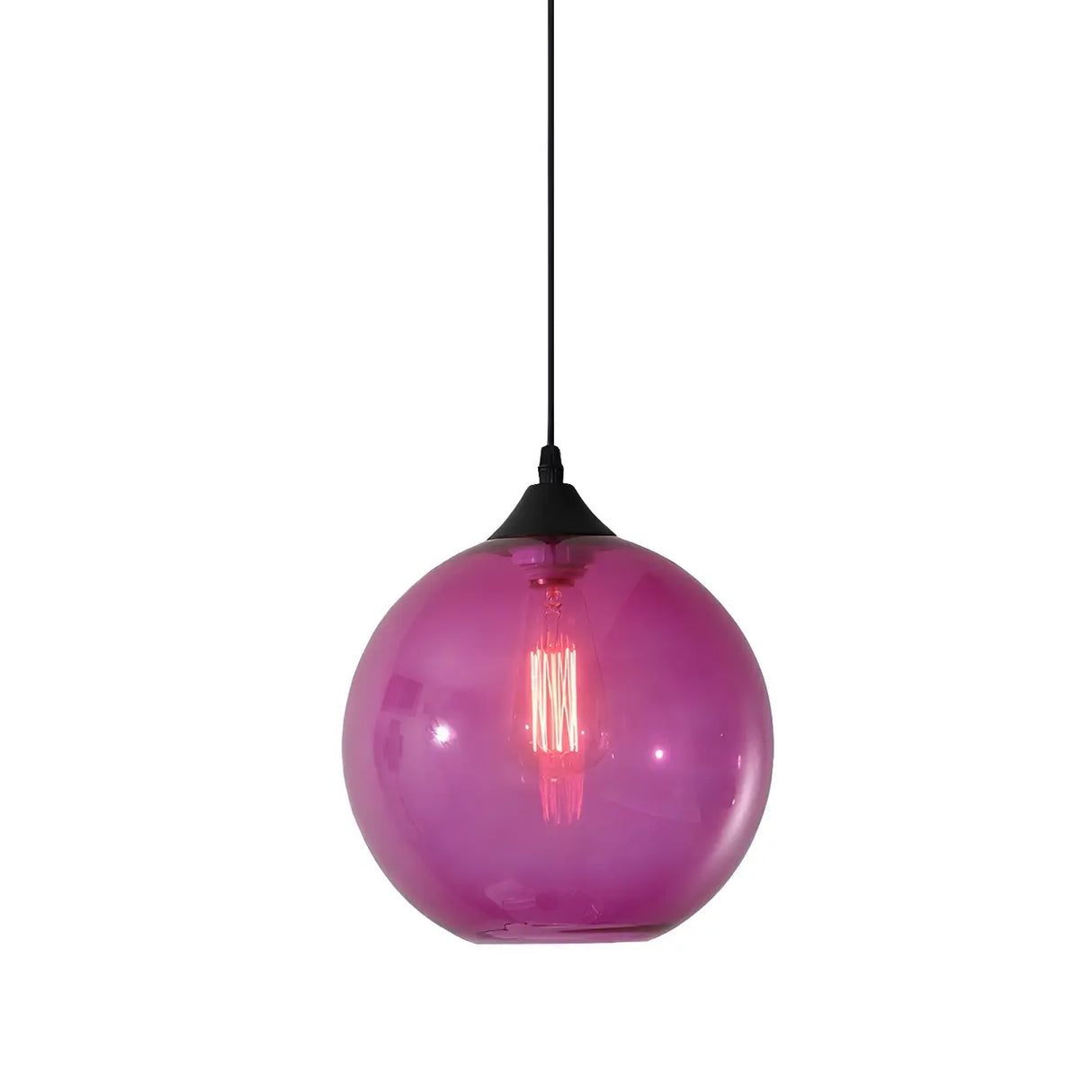 Dining Room Mini Glass Globe-Shaped Pendant Light Image - 5