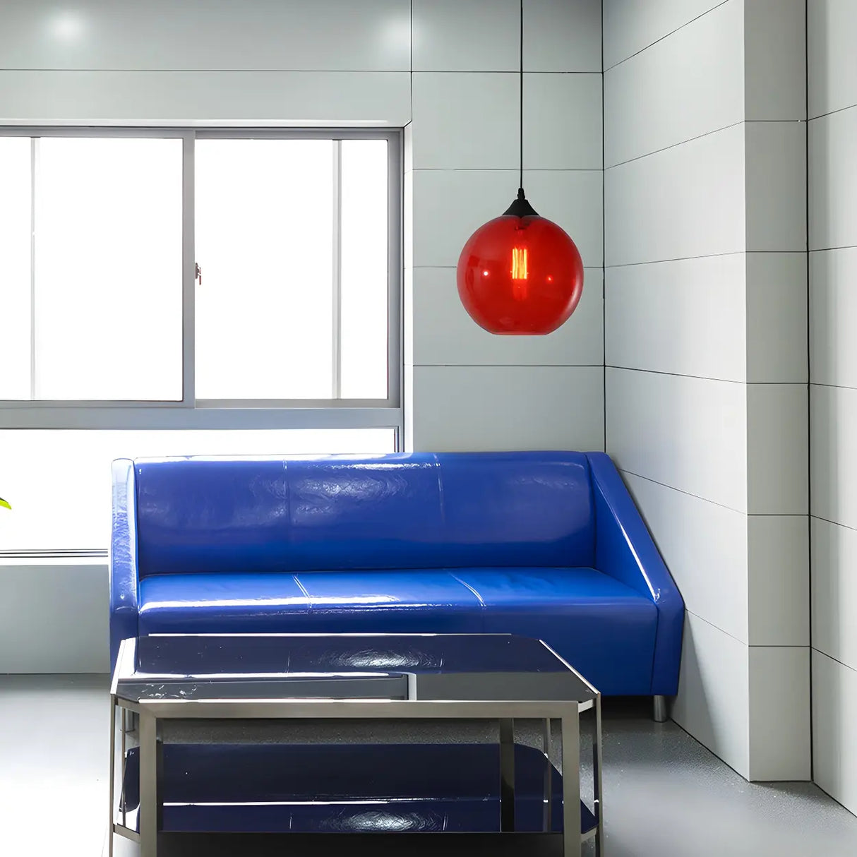 Dining Room Mini Glass Globe-Shaped Pendant Light Image - 9