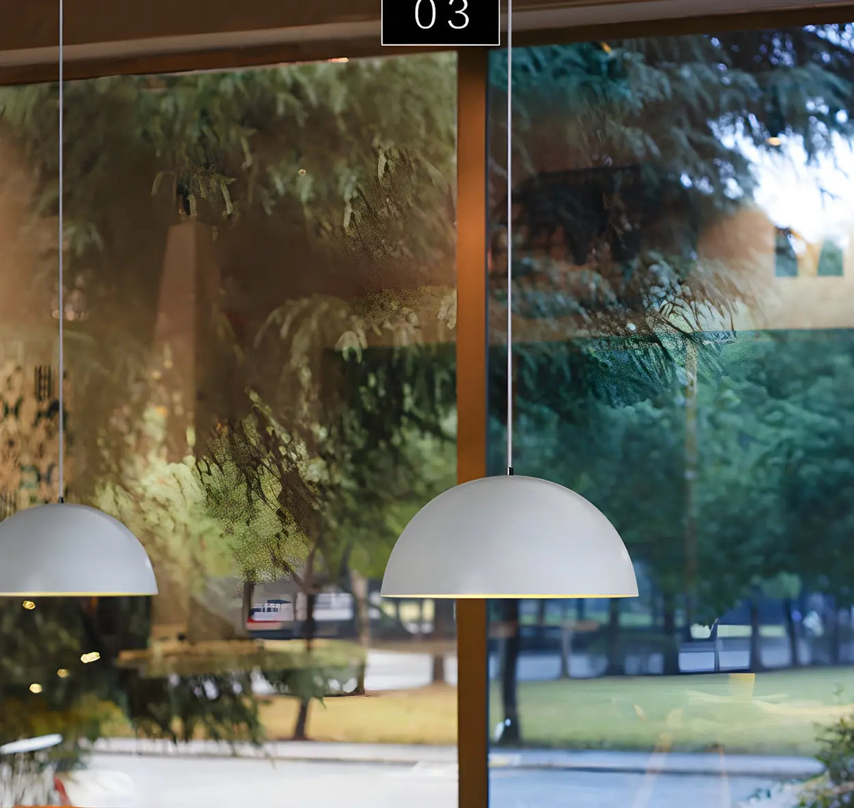 Dining Room Simple Semicircle Aluminum Pendant Light Image - 13