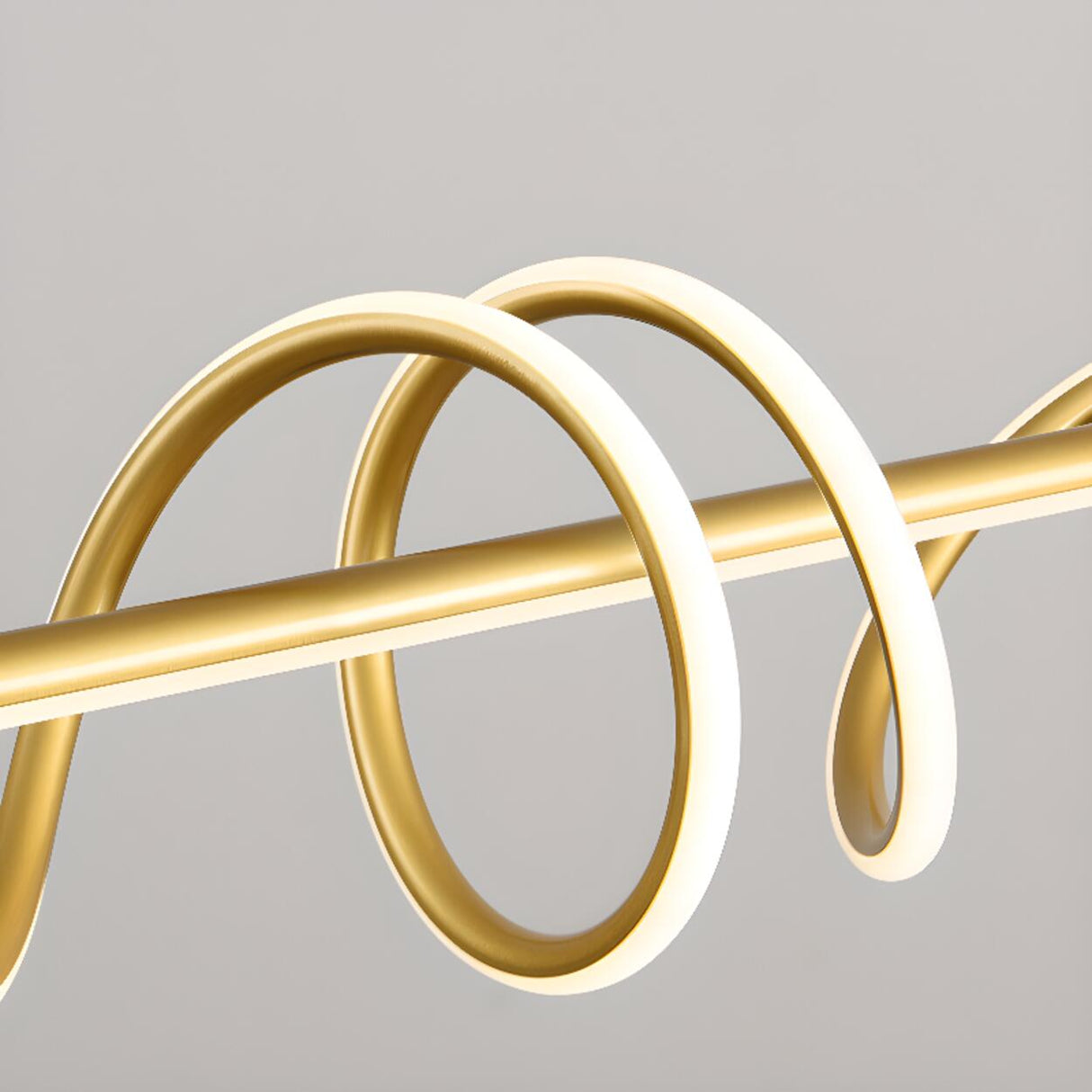 Dining Room Unique LED Black Wave Pendant Light Image - 13