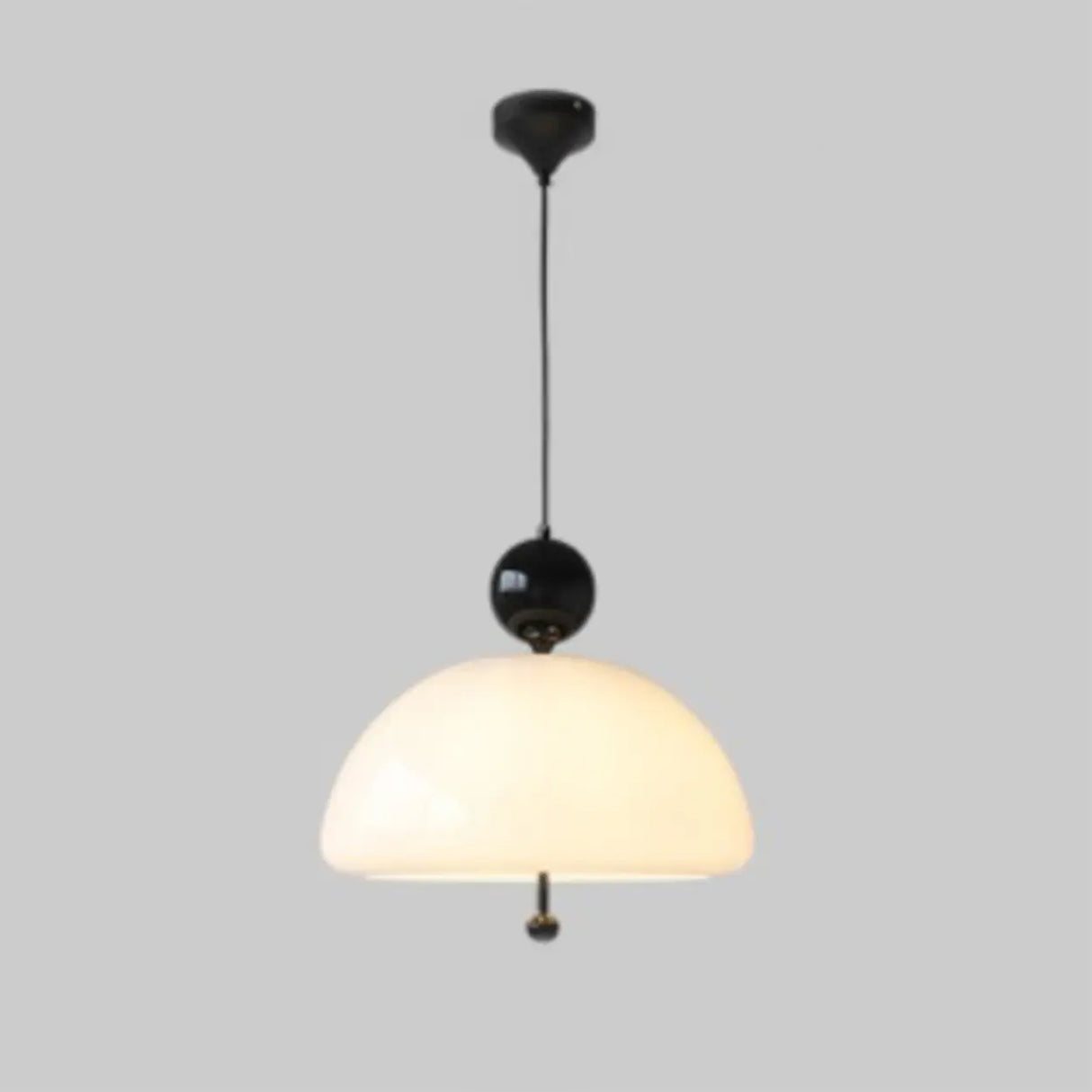 Dome Glass Red Ball White Modern Chandeliers Dining Room Image - 9