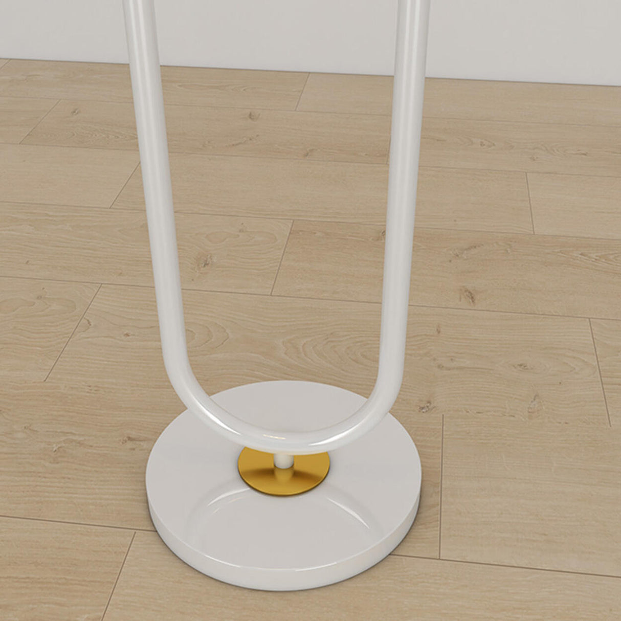 Double Globe and U-Shaped Modern Red Floor Light Image - 9