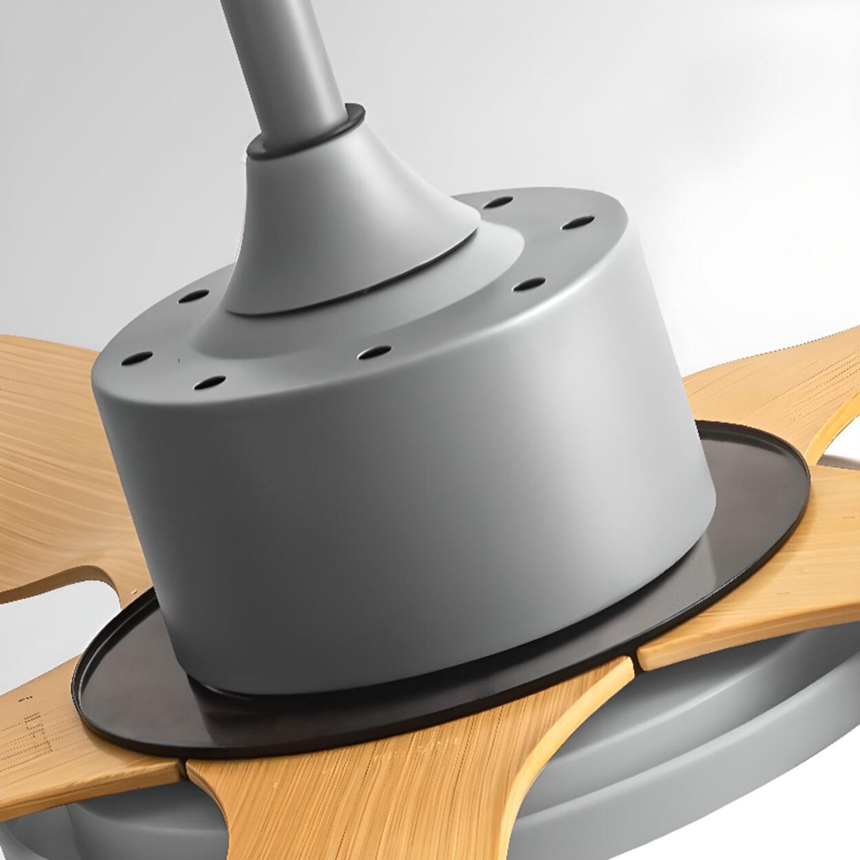 Down Rod Simple Wood Blade Standard Ceiling Fan Light Image - 21