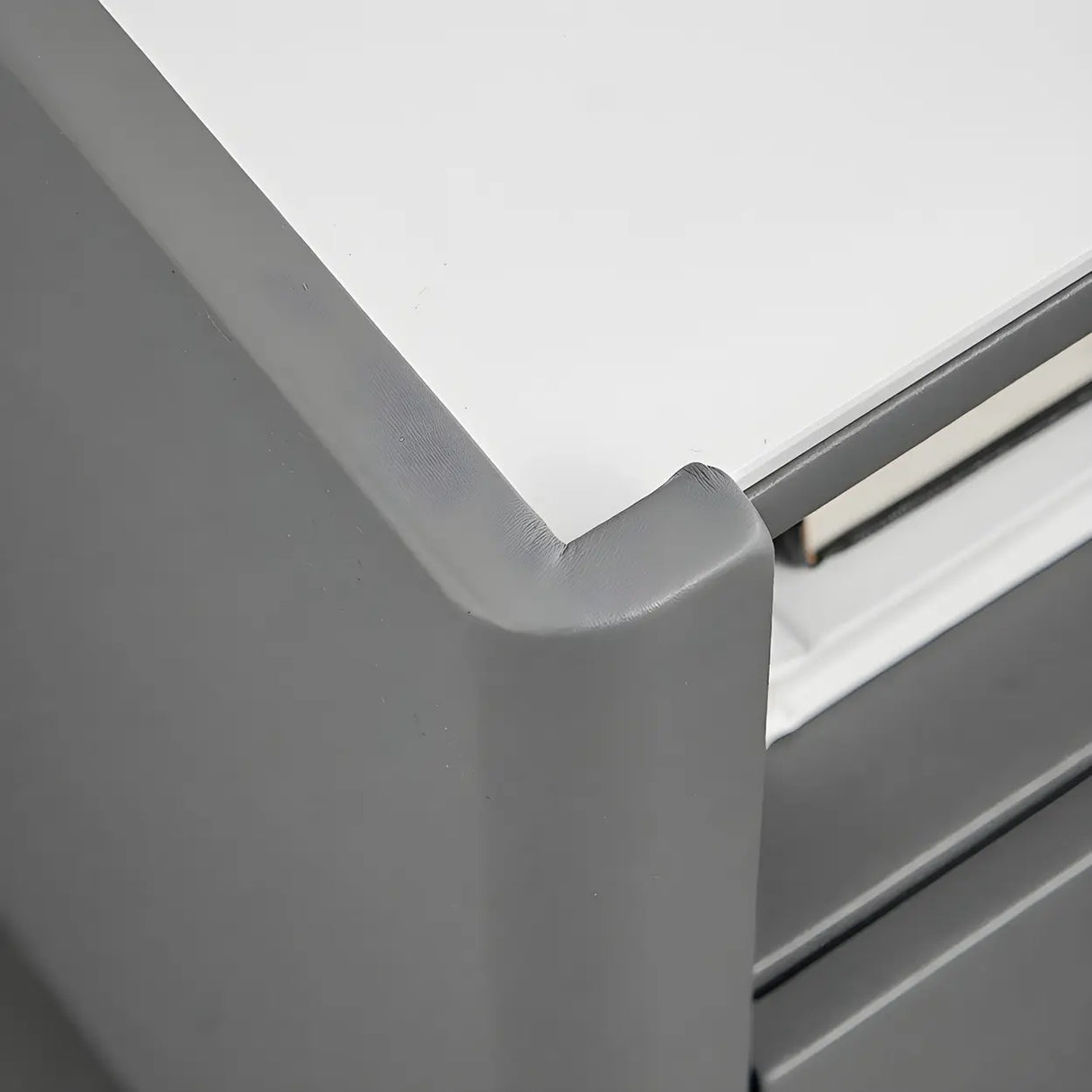 Drawer Storage Wood Off-White Lighting Stone Nightstand Image - 12