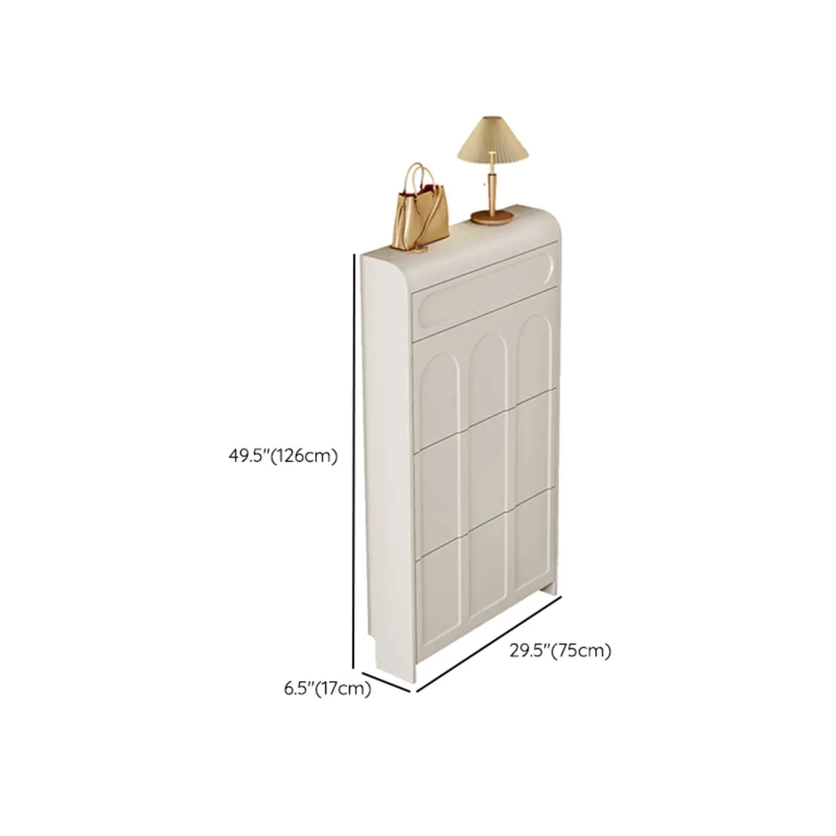 Drop Front Wall-Mounted White Adjustable Shoe Storage Image - 16