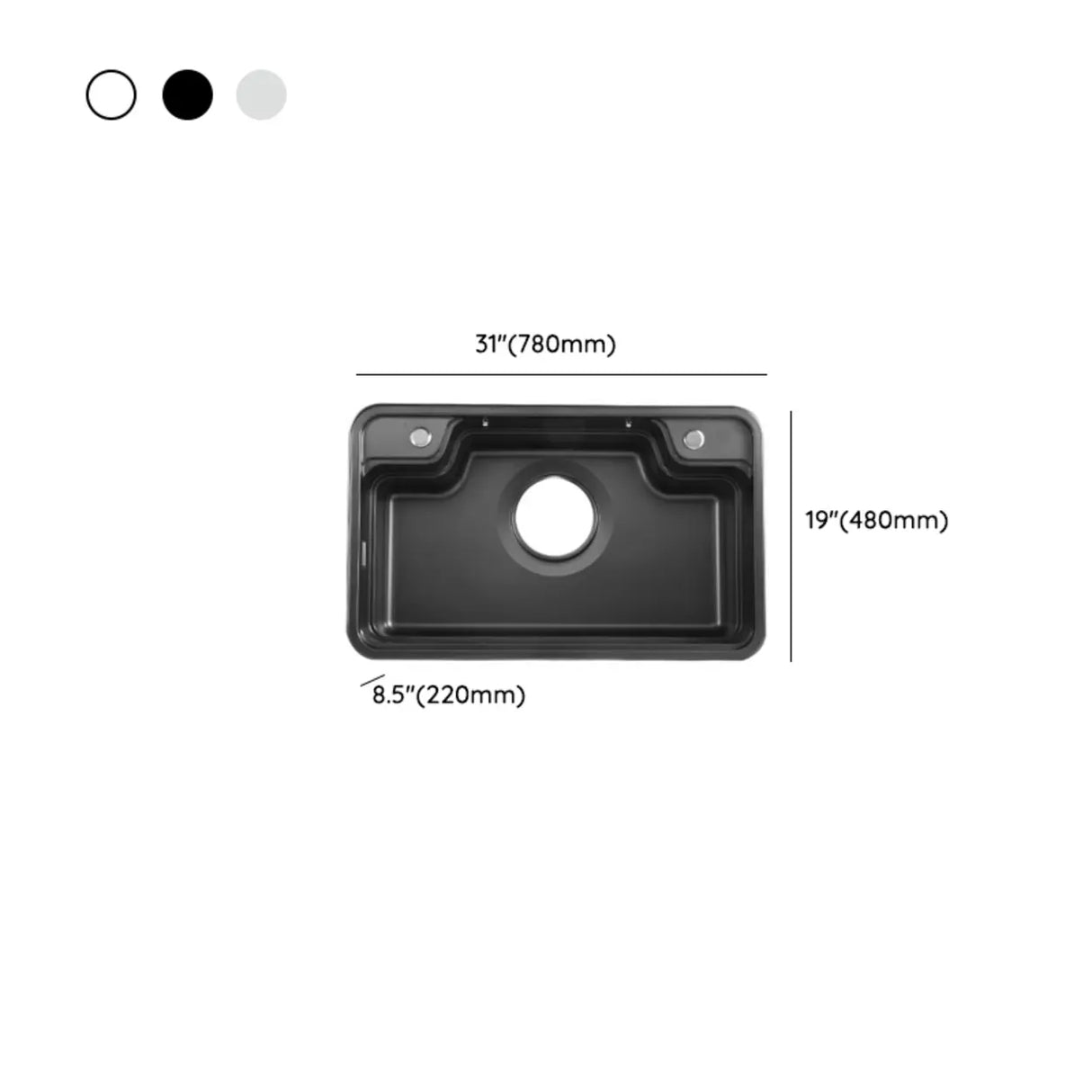 Drop-In Sound Dampening Kitchen Sink with Sponge Holder
