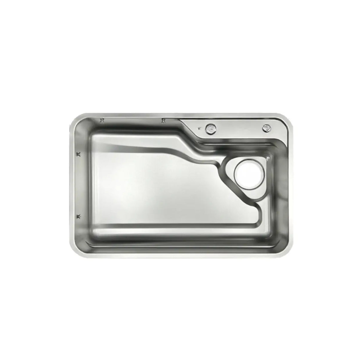 Drop-In Stainless Steel Kitchen Sink with Faucet Holes Image - 1