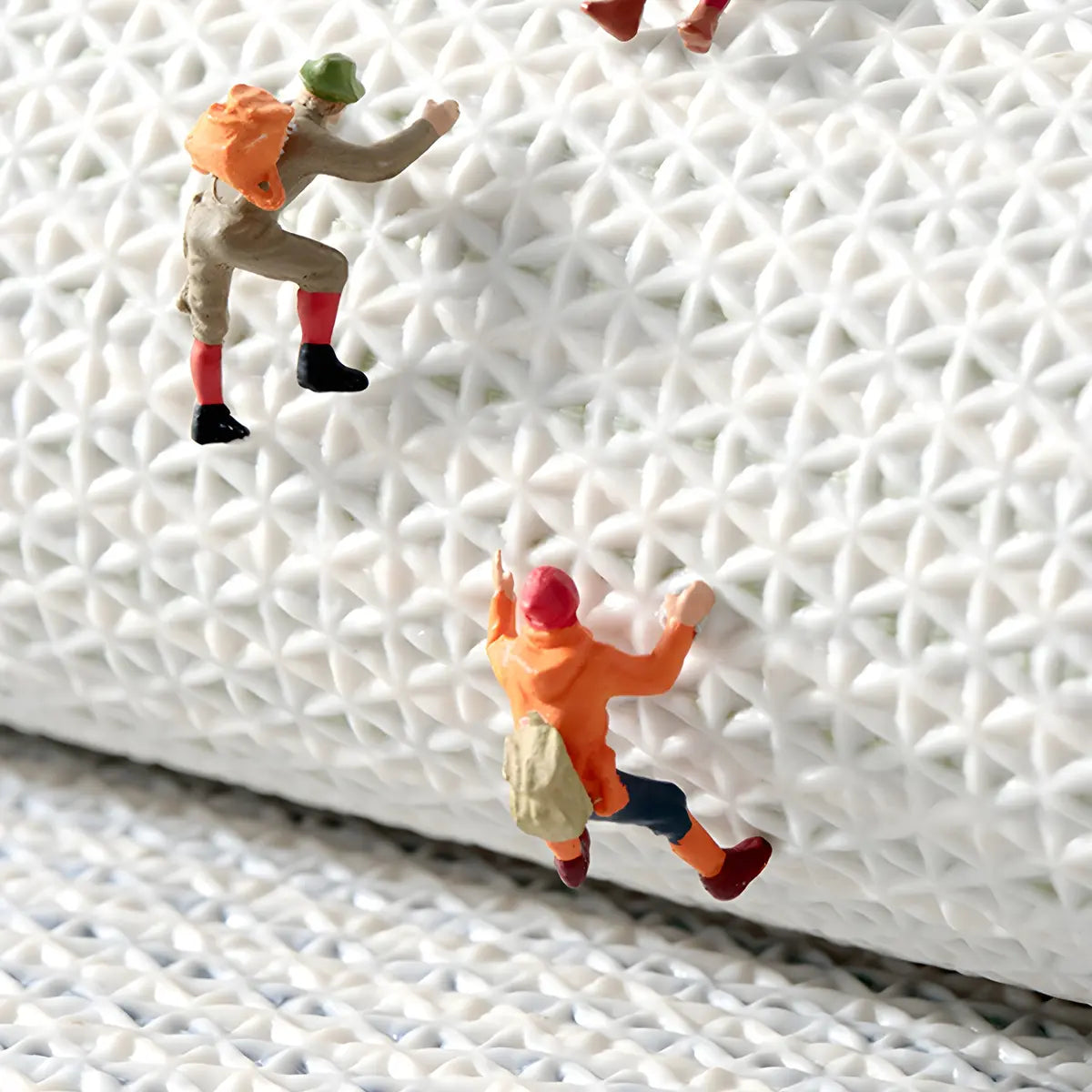 Easy Care Contemporary Floral Shaped Wool Blue Area Rug Image - 12