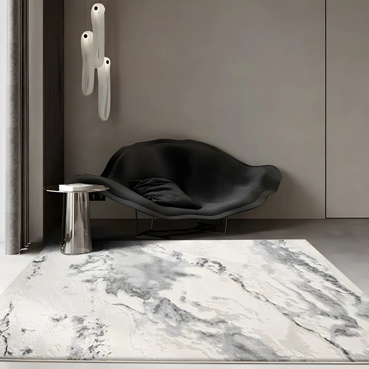 Easy Care Rectangle Polyester Solid Color Area Rug Image - 14