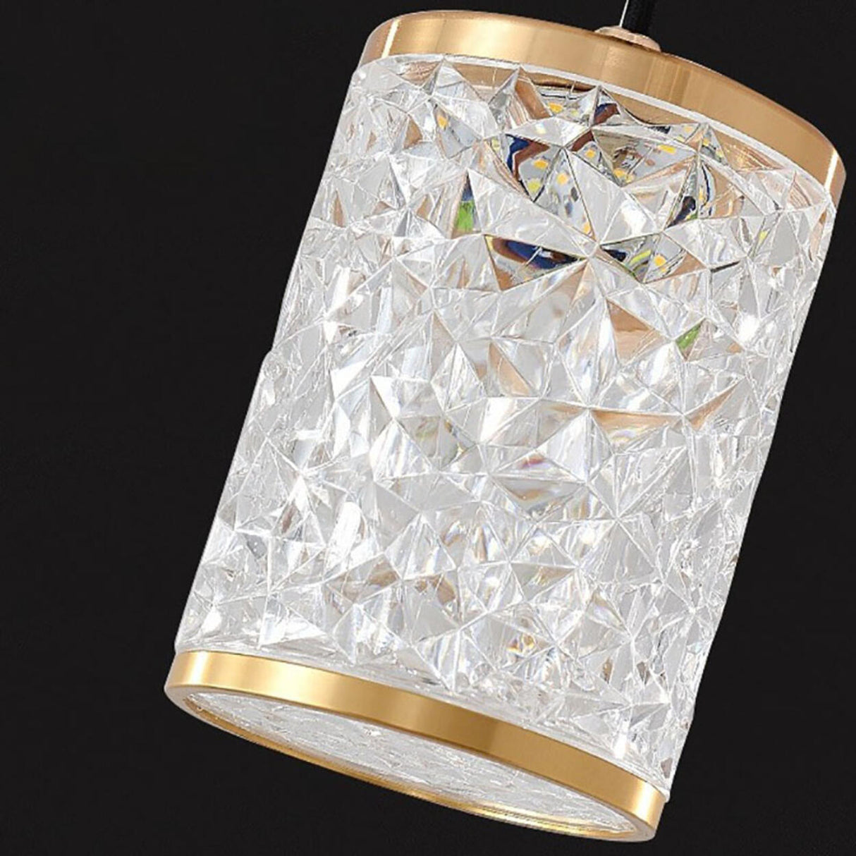 Elegant 4-Light Clear Cylindrical Island Pendant Light Image - 7