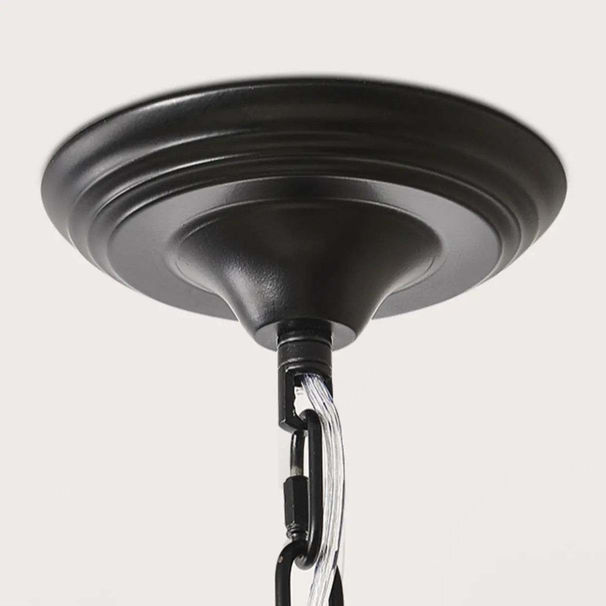 Elegant 6-Light Glass Chandelier for Living or Dining Room Image - 10