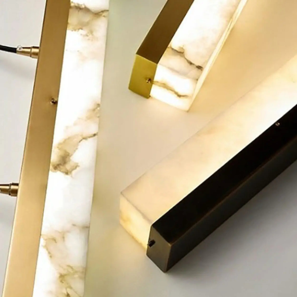 Elegant Alabaster Linear Adjustable Island Pendant Light Image - 15