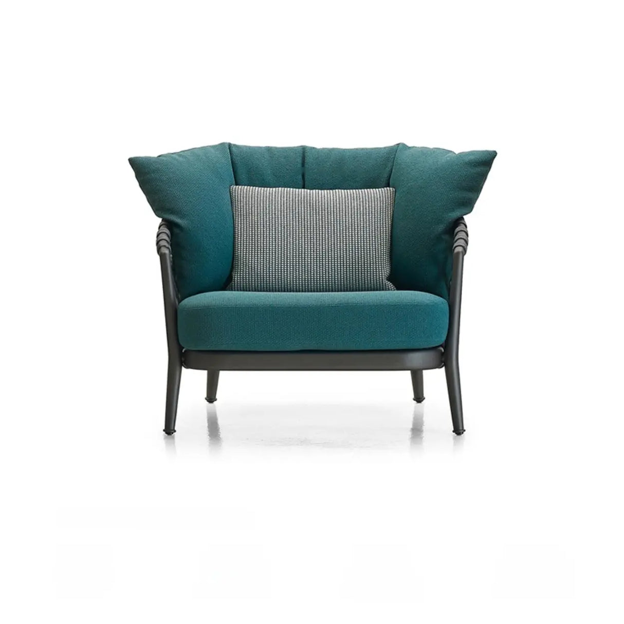 Elegant Beige Rope Woven UV Resistant Patio Sofa Set Image - 2