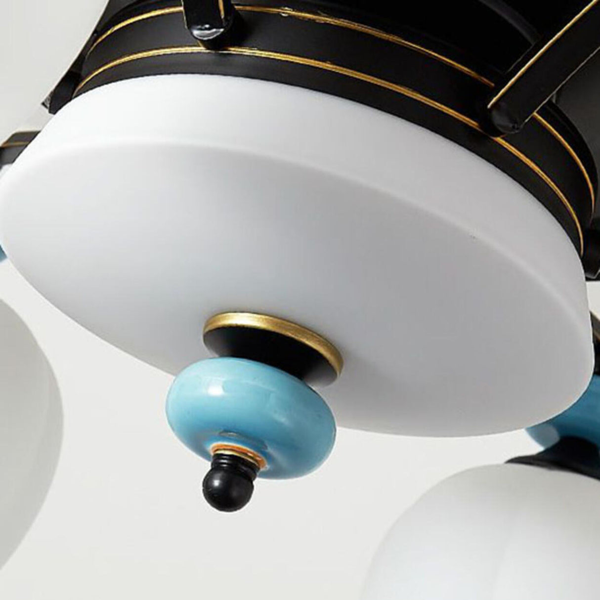 Elegant Black Multi-Light Windmill Ceiling Fan Lights Image - 10