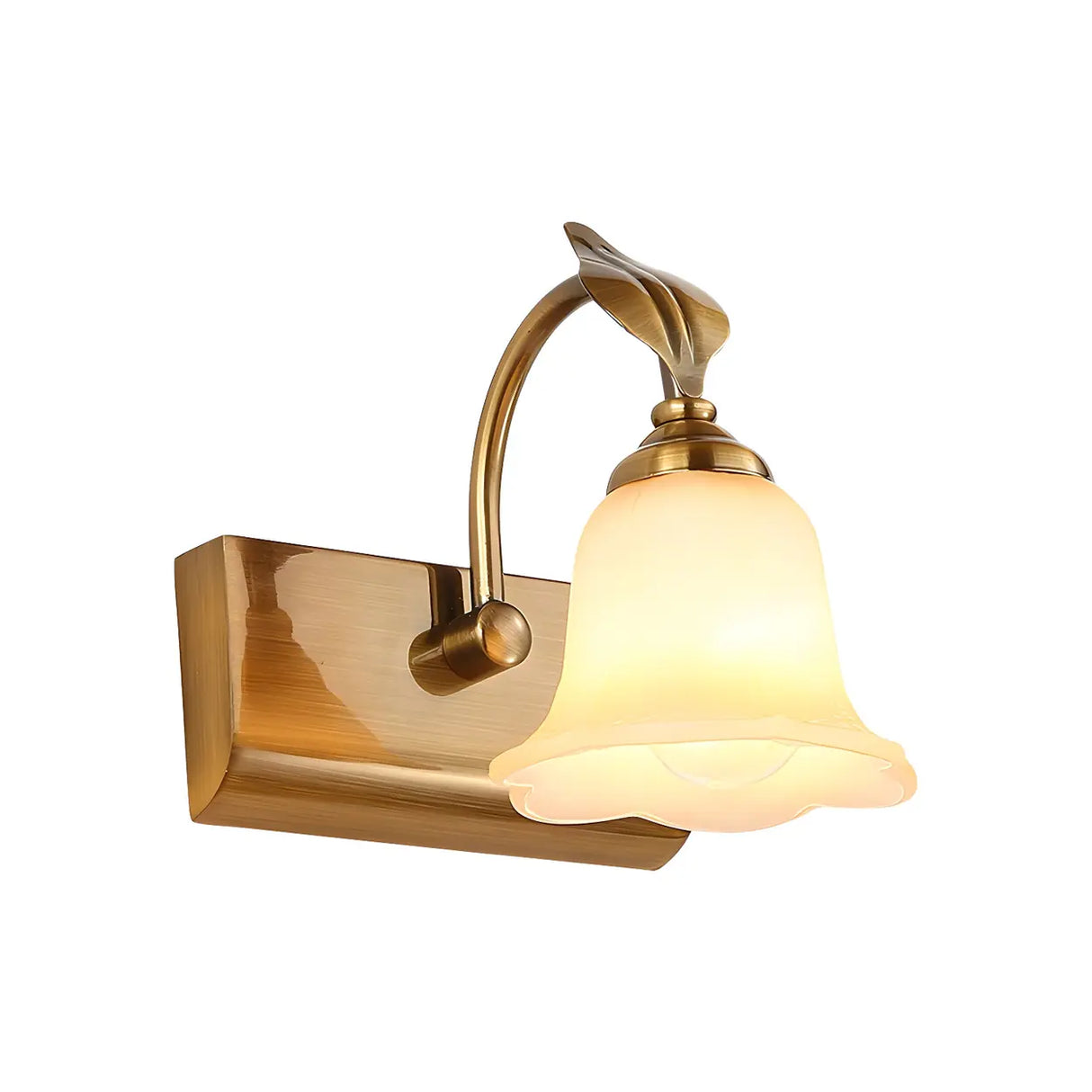 Elegant Brass 4-Light Bathroom Vanity Wall Fixture Image - 18