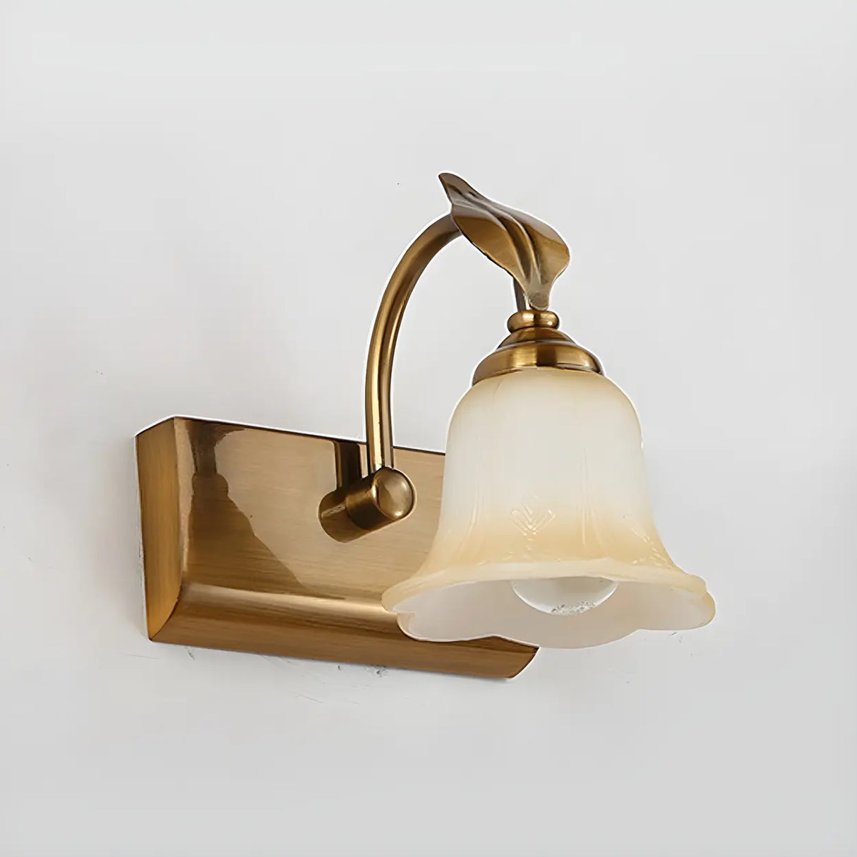 Elegant Brass 4-Light Bathroom Vanity Wall Fixture Image - 19