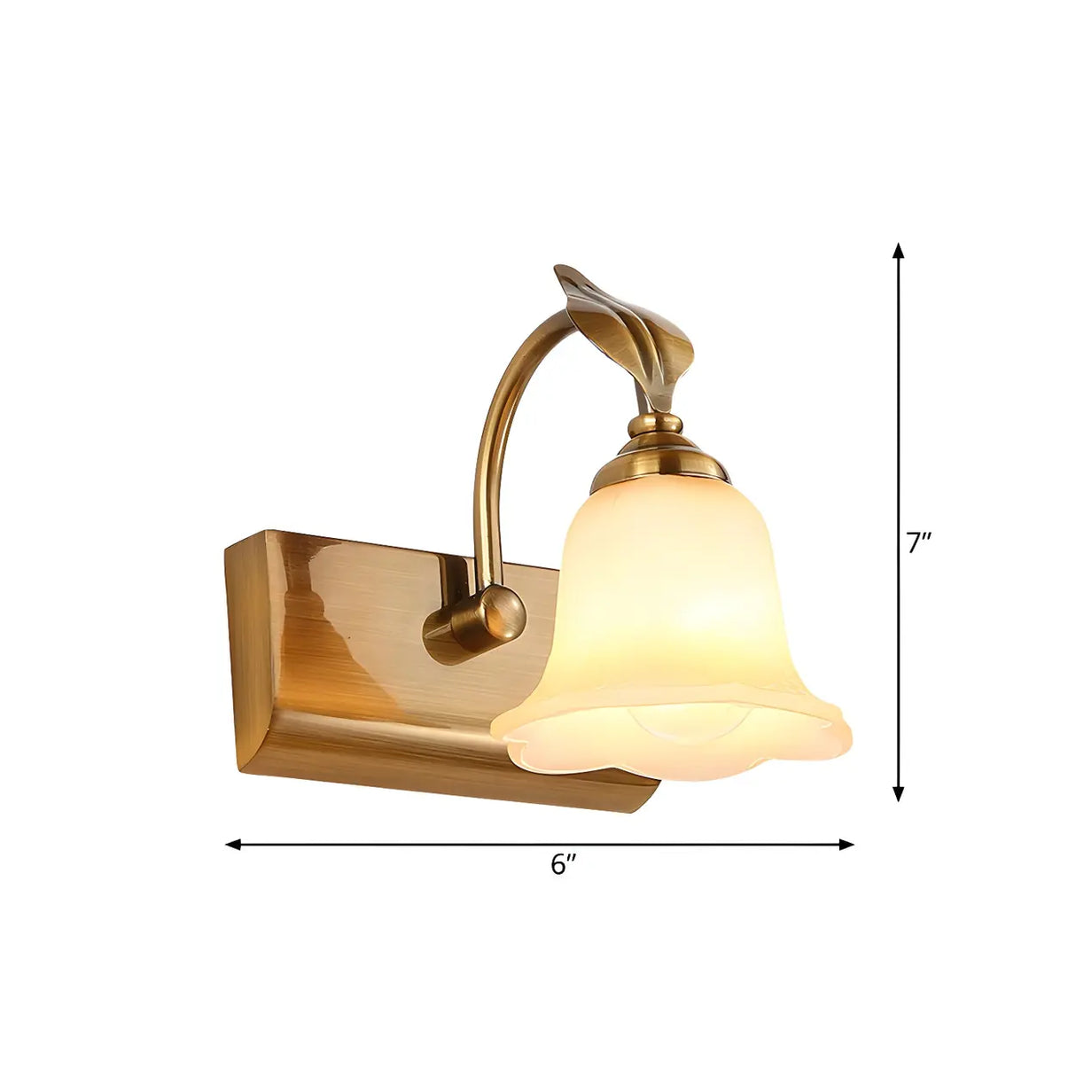 Elegant Brass 4-Light Bathroom Vanity Wall Fixture Image - 20