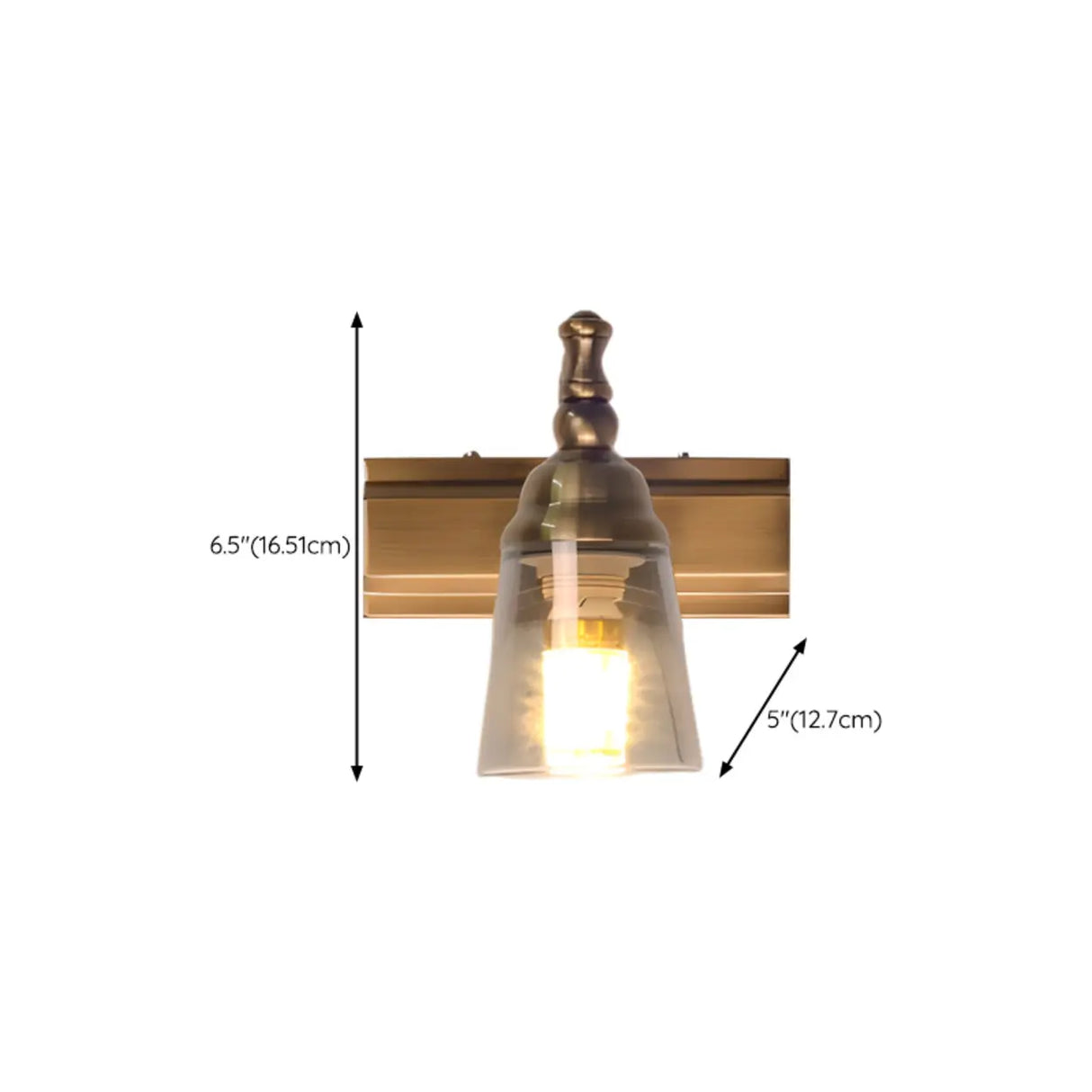 Elegant Brass Geometric 3 Light Bathroom Vanity