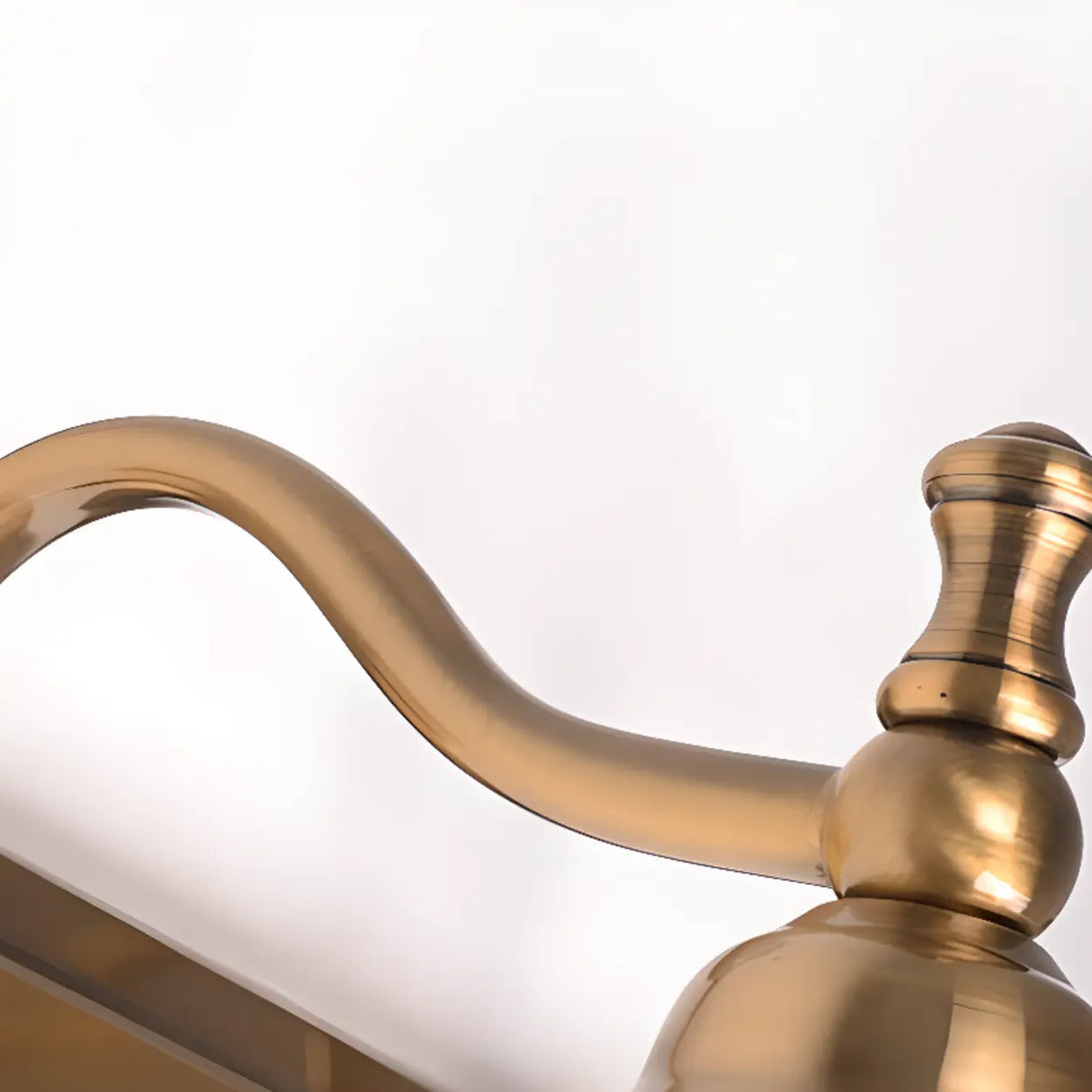 Elegant Brass Geometric 3 Light Bathroom Vanity Image - 8