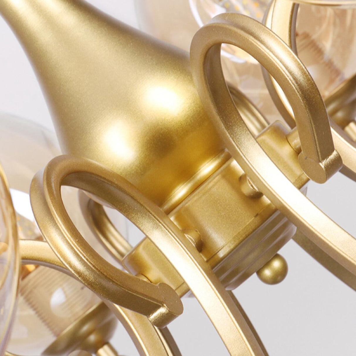 Elegant Chain Clear Glass Chandelier Adjustable Height Image - 32