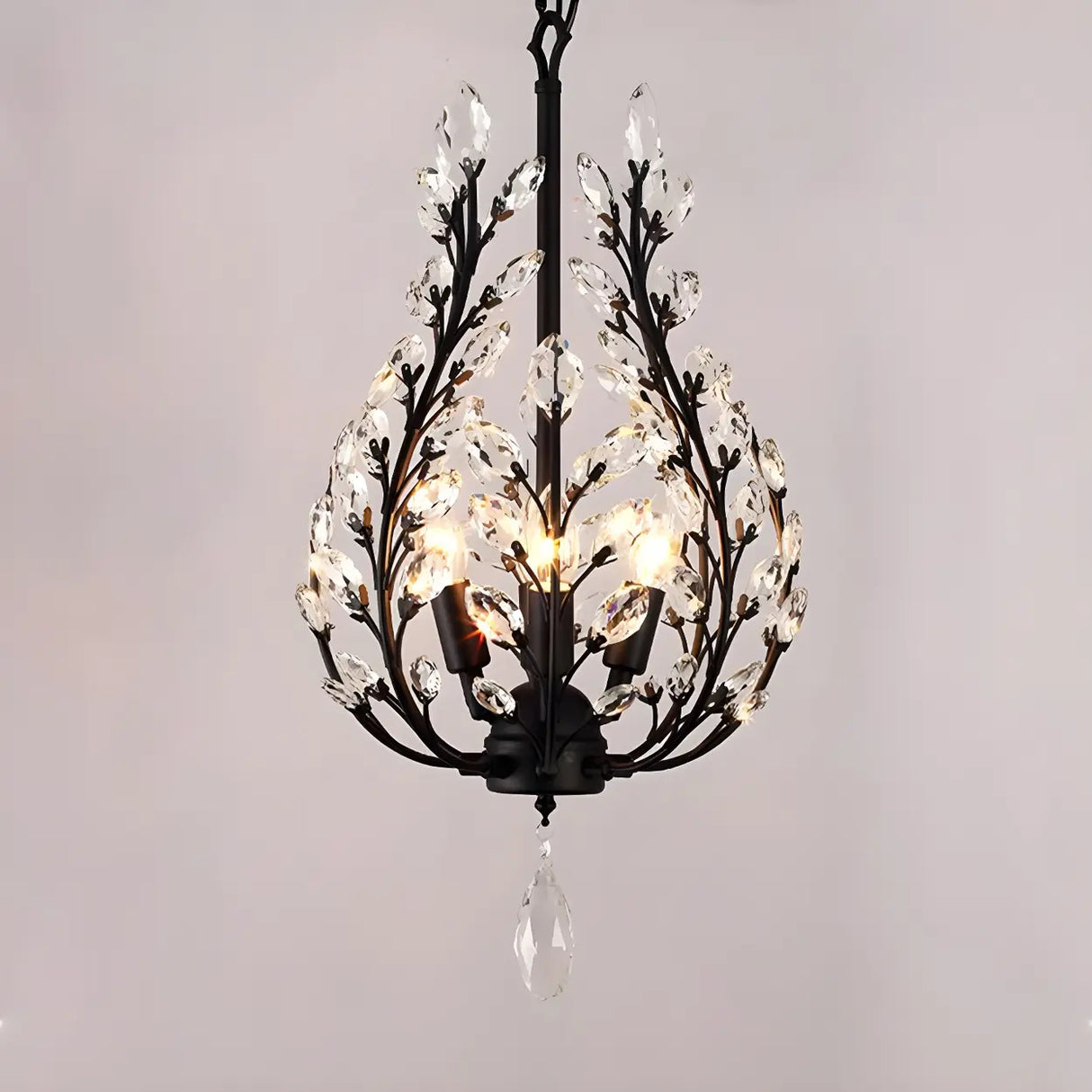 Elegant Crystal Branch Chandelier Light for Dining Room Image - 4