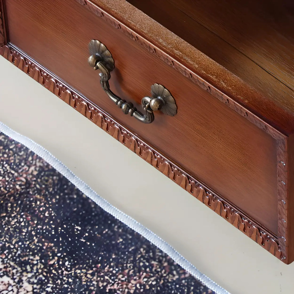 Elegant Display Cabinet Closed Back Wood Bookcases Image - 7