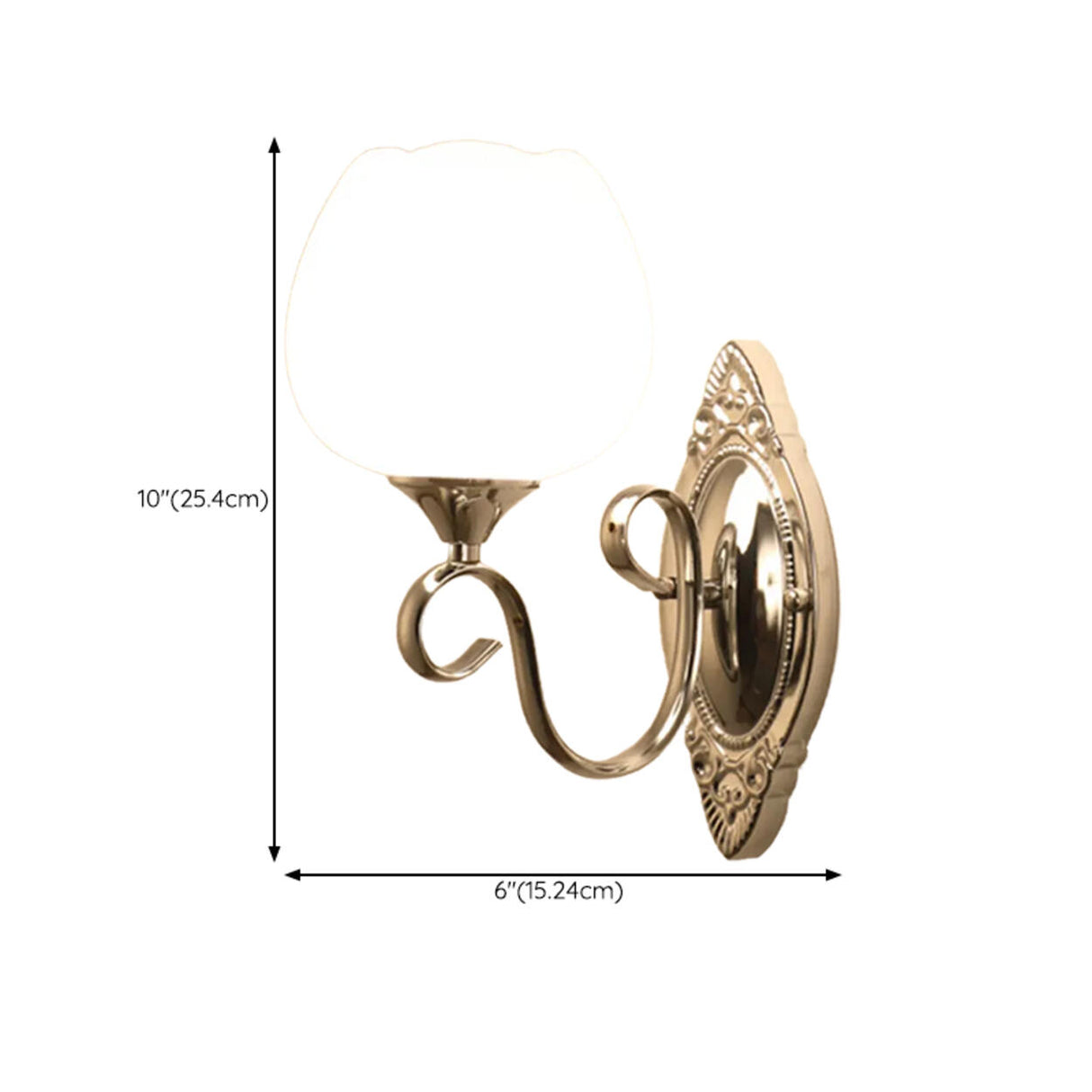 Elegant Double Globe White Glass LED Wall Sconce Image - 28