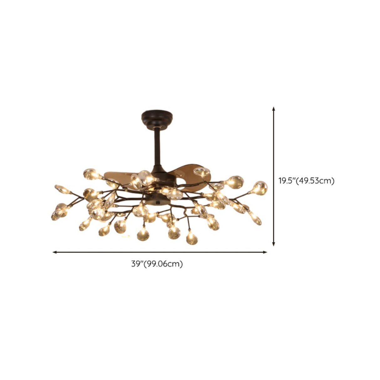 Elegant Firefly Modern Remote Ceiling Fan with Light Image - 12