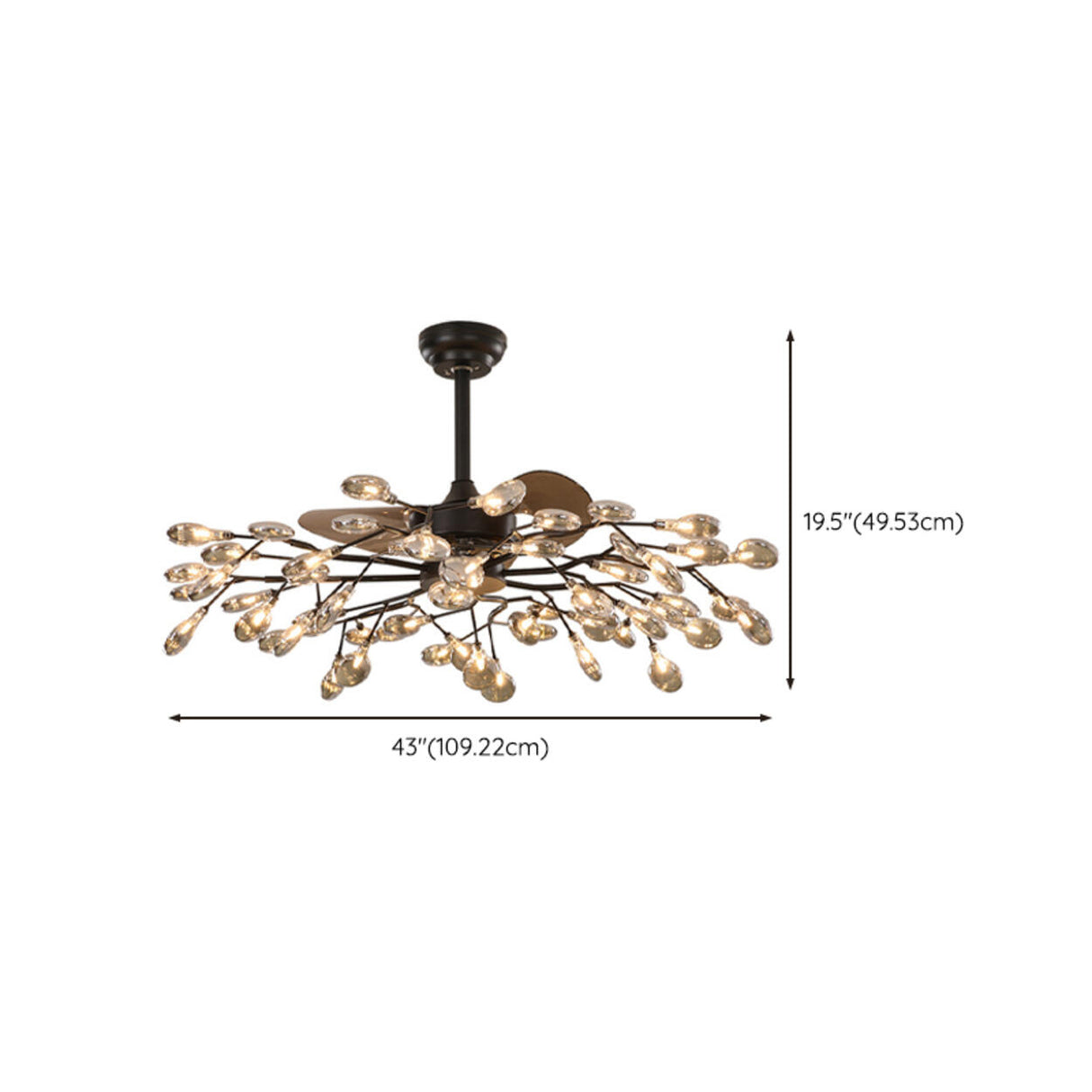 Elegant Firefly Modern Remote Ceiling Fan with Light Image - 13