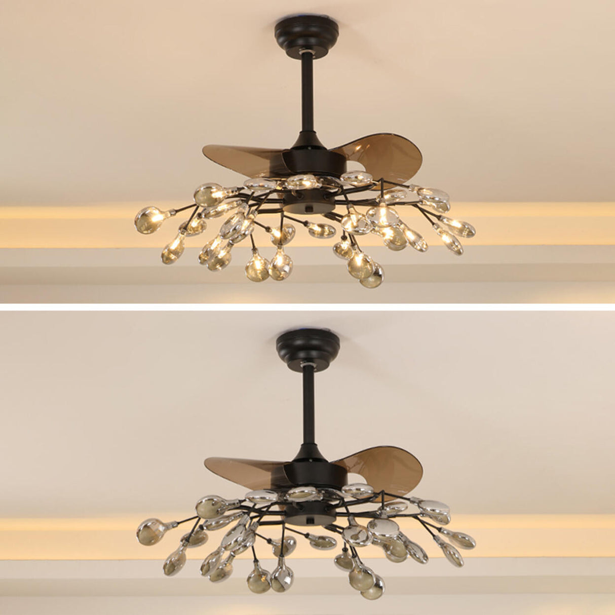 Elegant Firefly Modern Remote Ceiling Fan with Light Image - 8