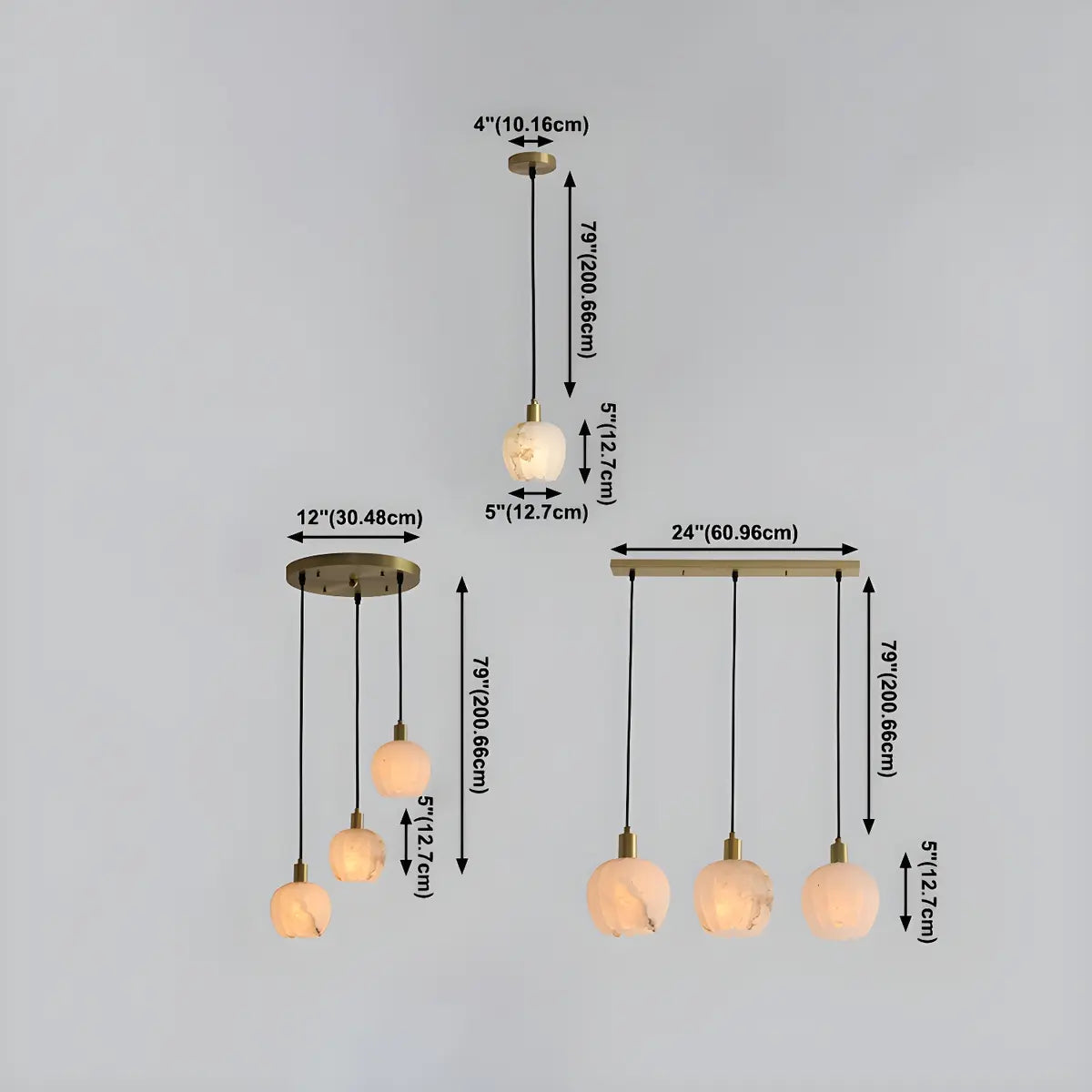 Elegant Flower Bud Alabaster White Mini Pendant Light