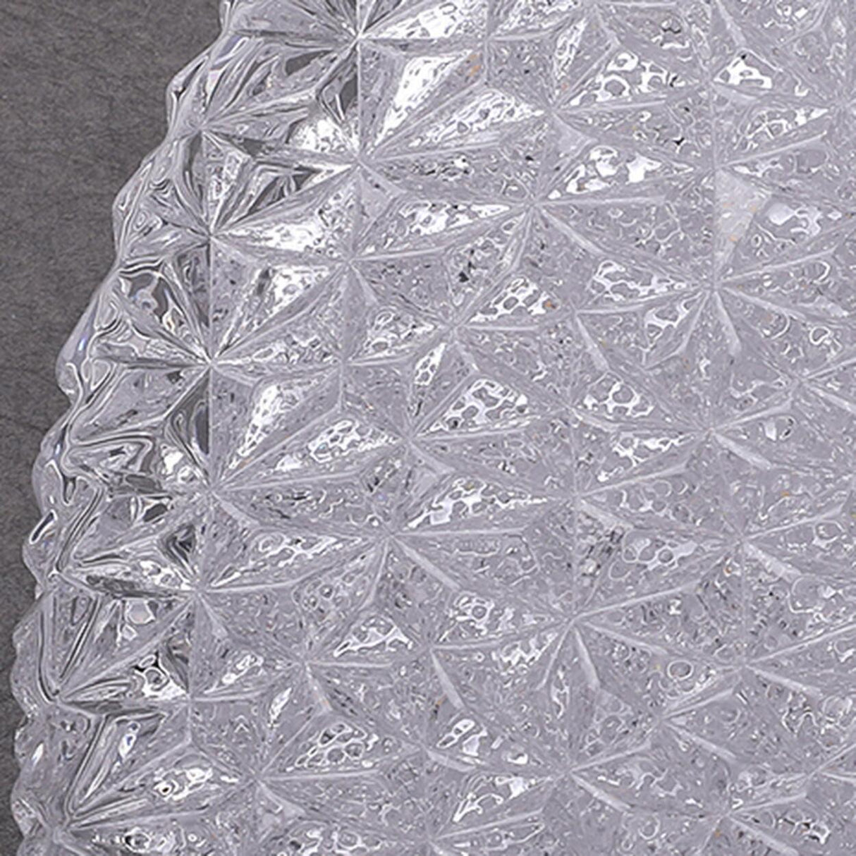 Elegant Glass Circle Flush Mount Ceiling Light Bedroom Image - 10