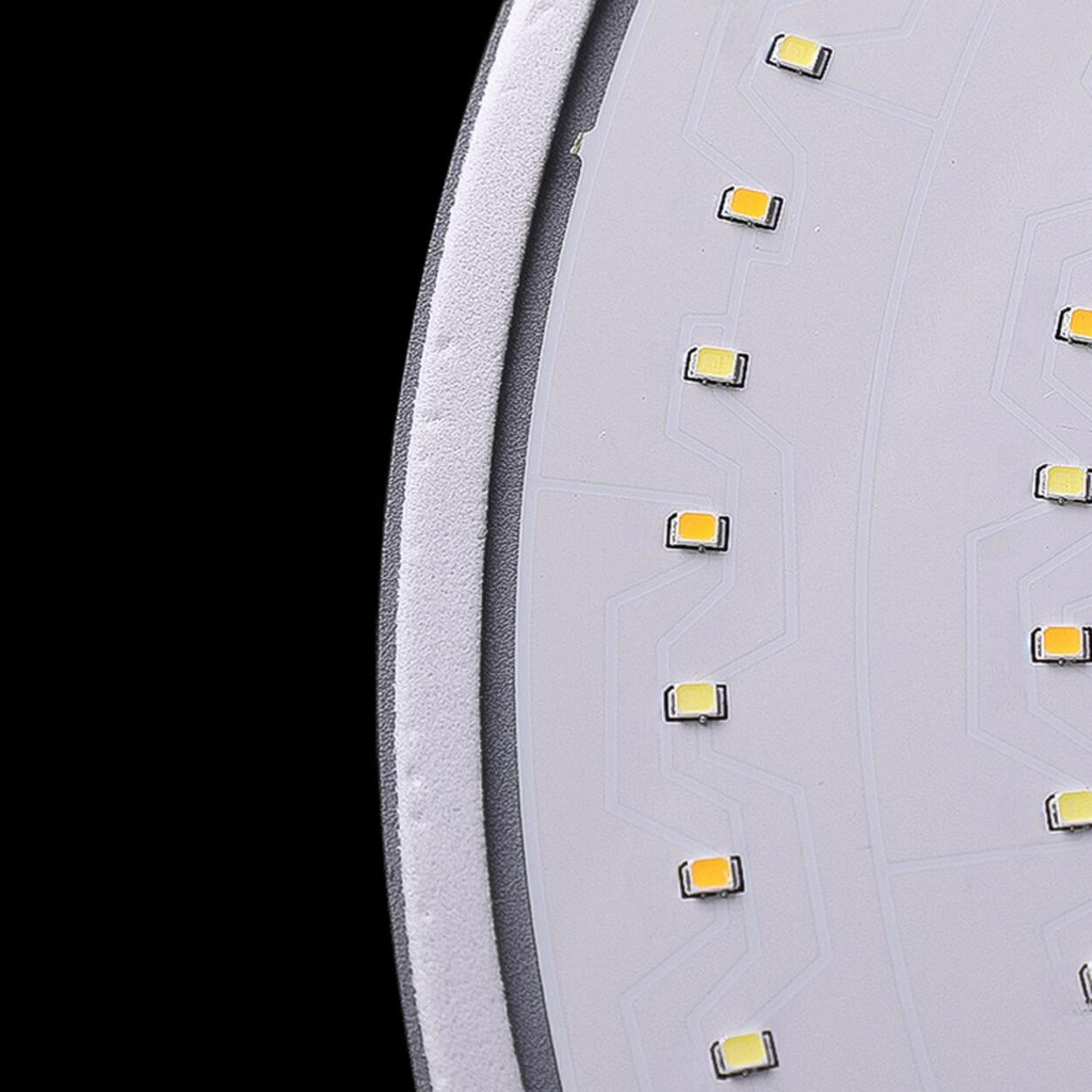 Elegant Glass Circle Flush Mount Ceiling Light Bedroom Image - 11