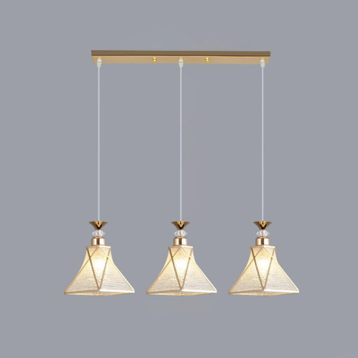 Elegant Gold Cone Kitchen Island Pendant Lights Image - 6