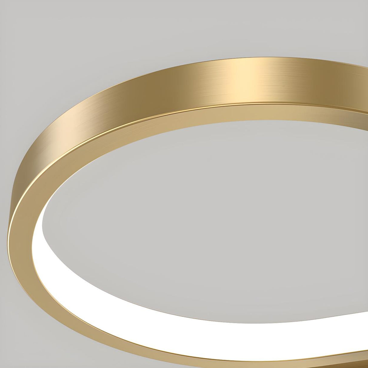 Elegant Linear Flower Metal Ceiling Fan with LED Light Image - 10