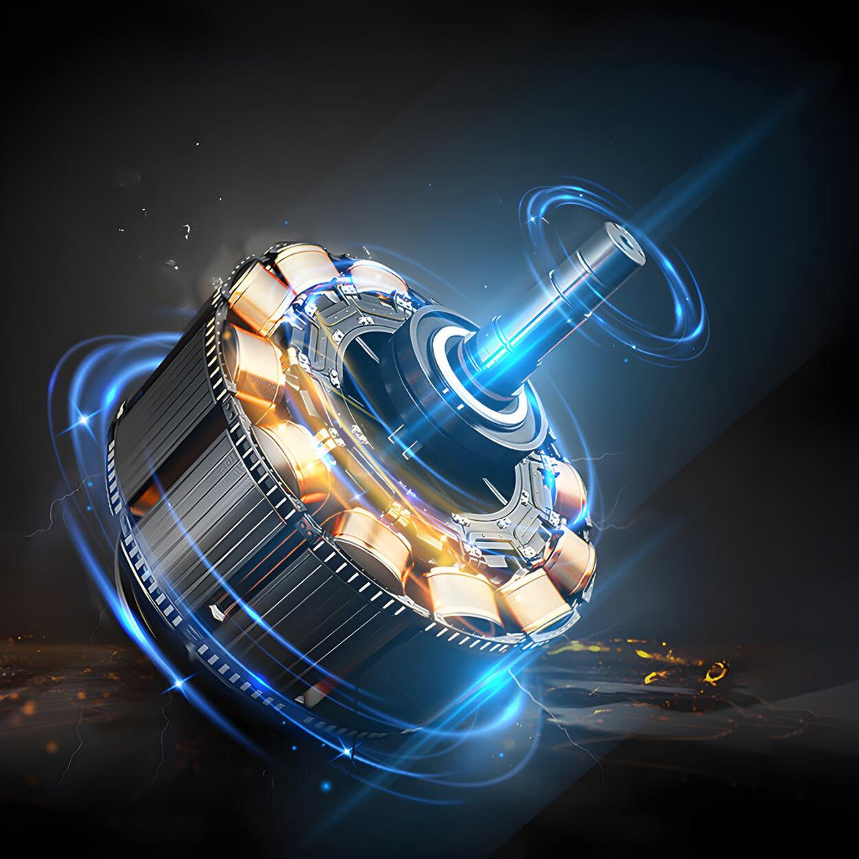 Elegant Linear Flower Metal Ceiling Fan with LED Light Image - 9