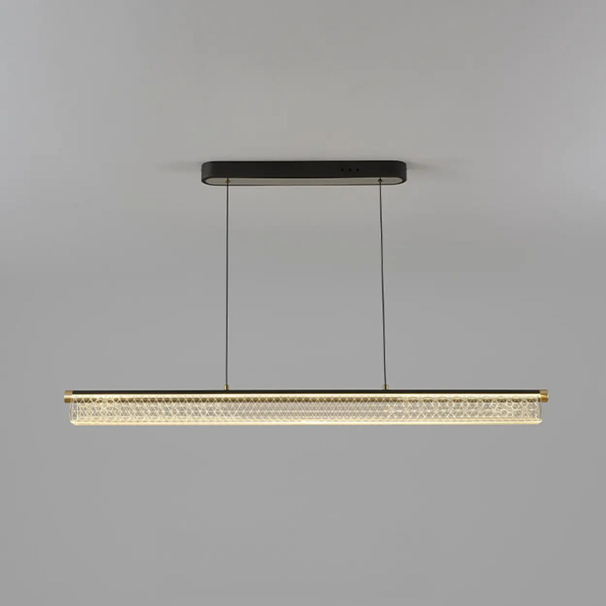 Elegant Linear Glass Cylinder Island Pendant Light Image - 20