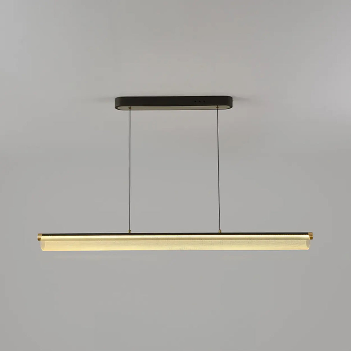 Elegant Linear Glass Cylinder Island Pendant Light Image - 24